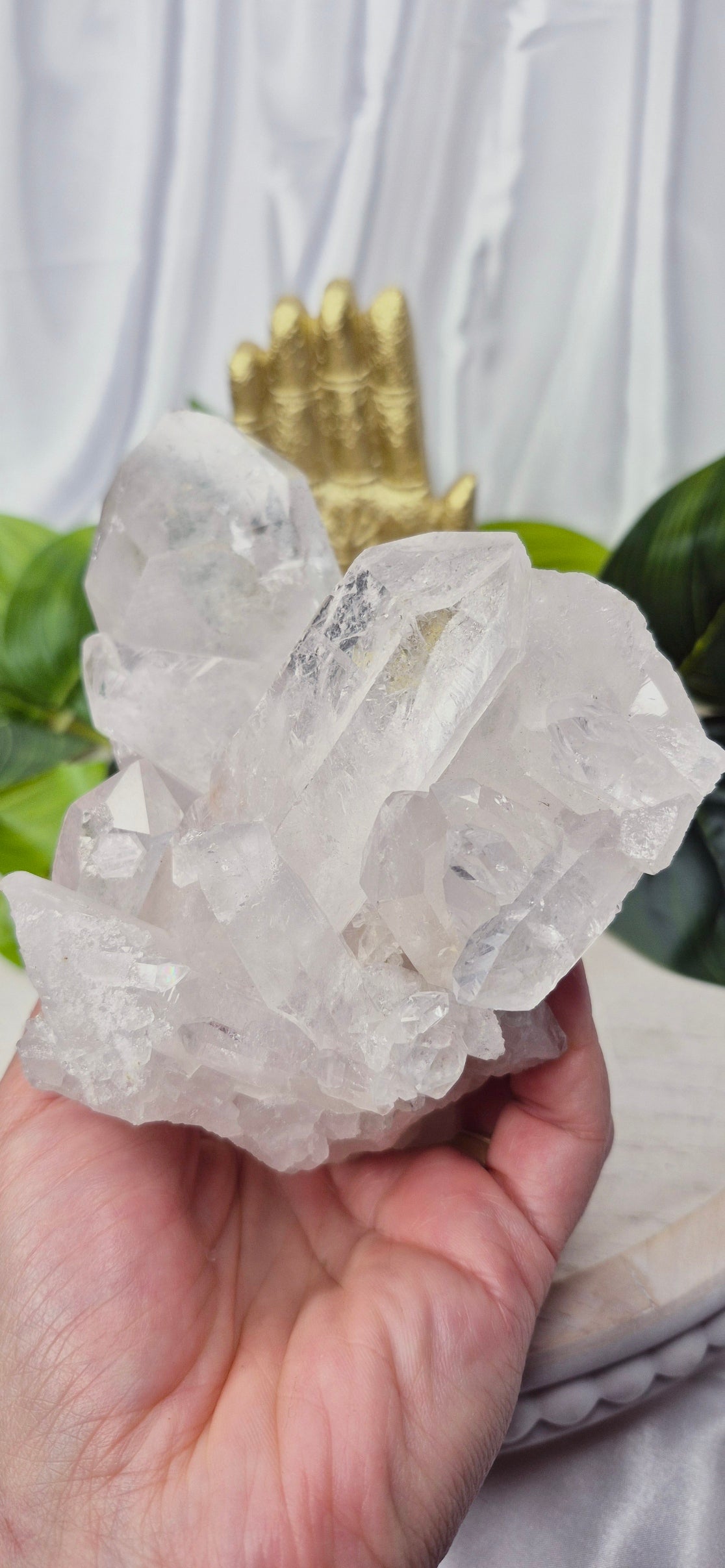A-Grade Clear Quartz Terminated Cluster