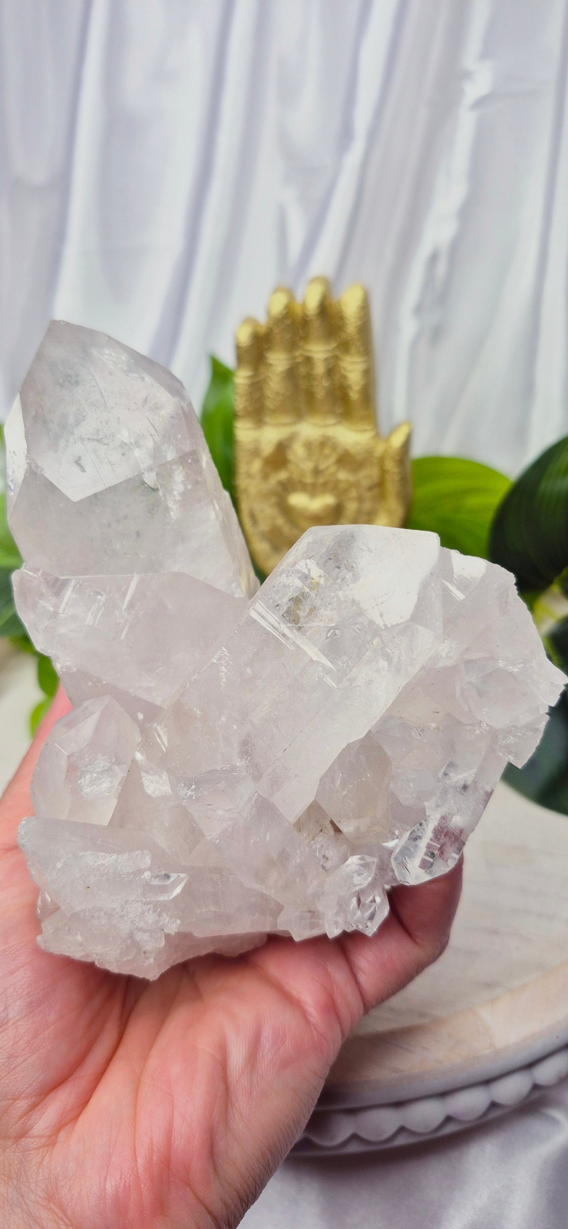 A-Grade Clear Quartz Terminated Cluster
