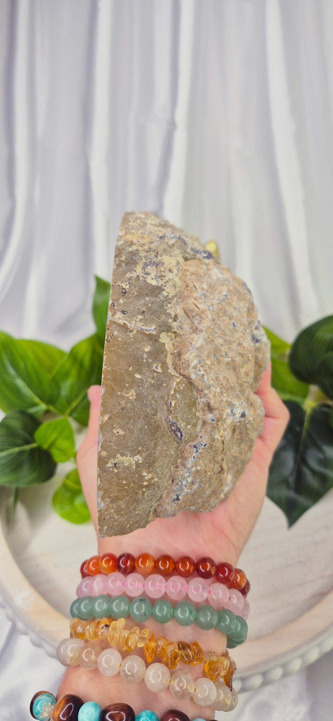 Statement Piece Polished Druzy Agate Geode