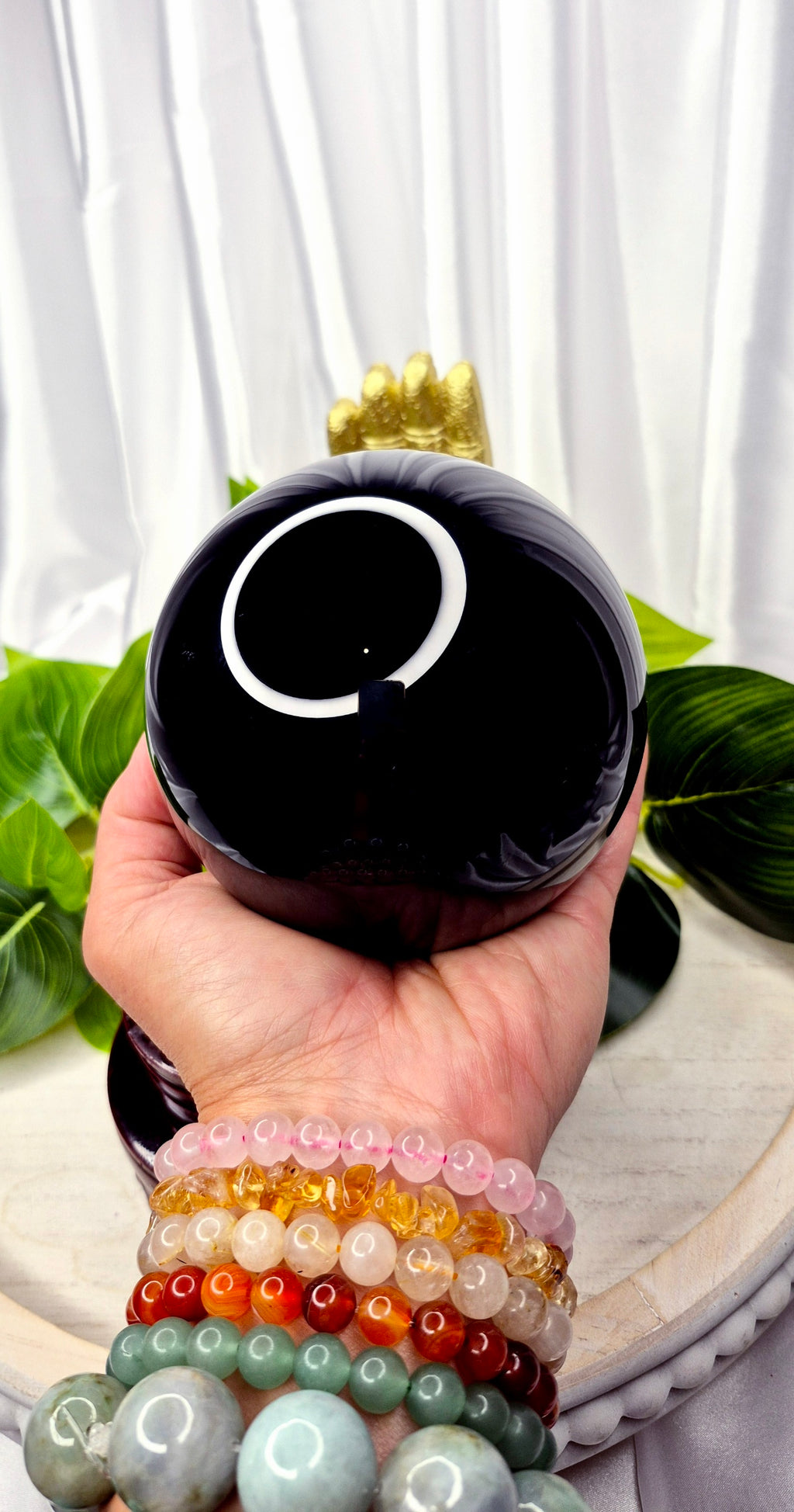 Premium Black Obsidian Sphere