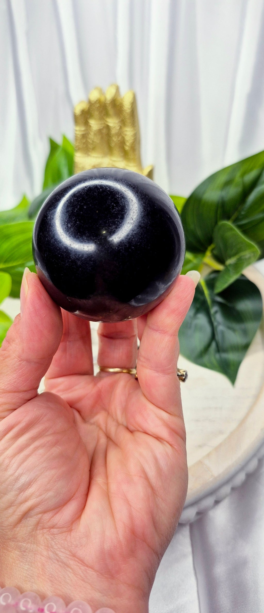 Black Obsidian Sphere