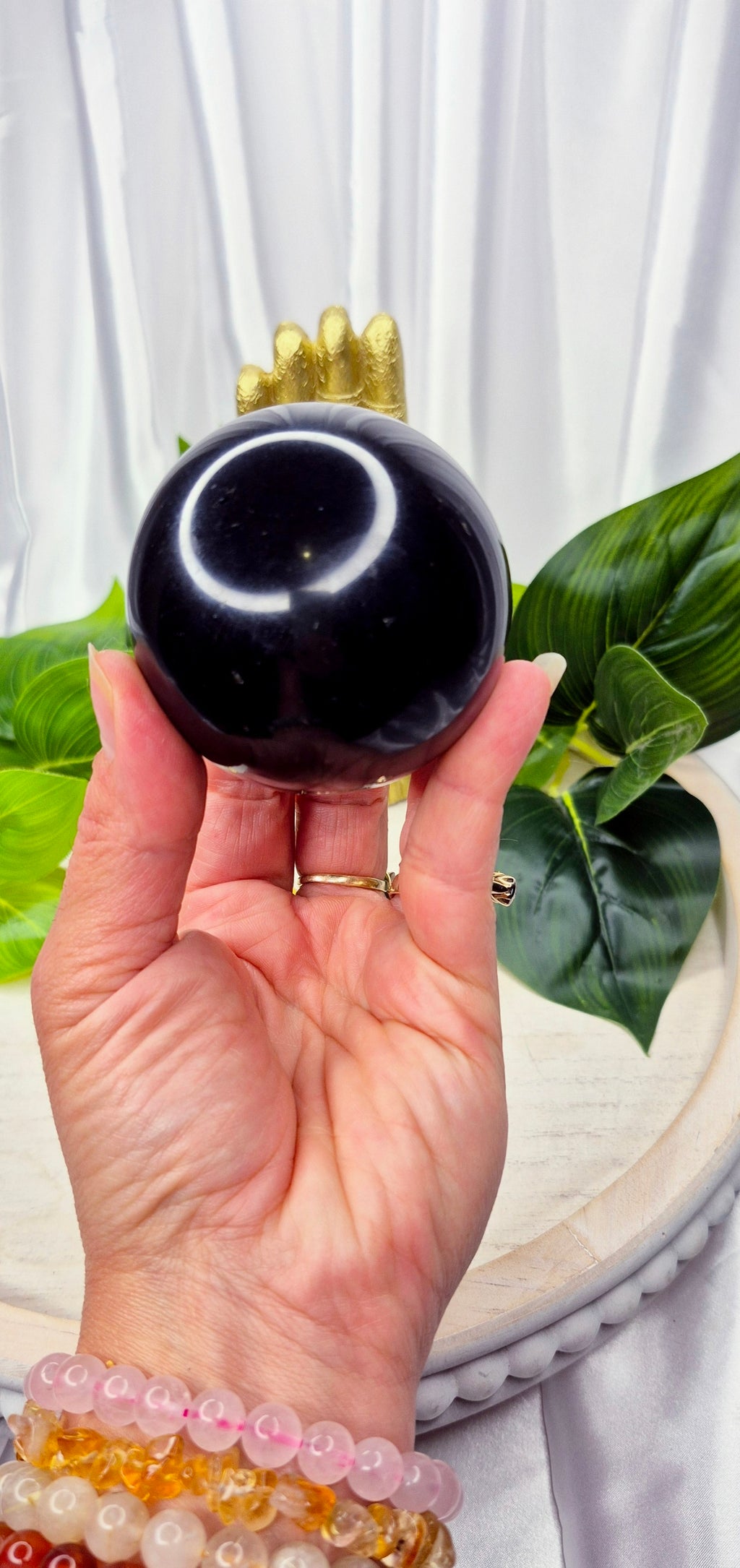 Black Obsidian Sphere