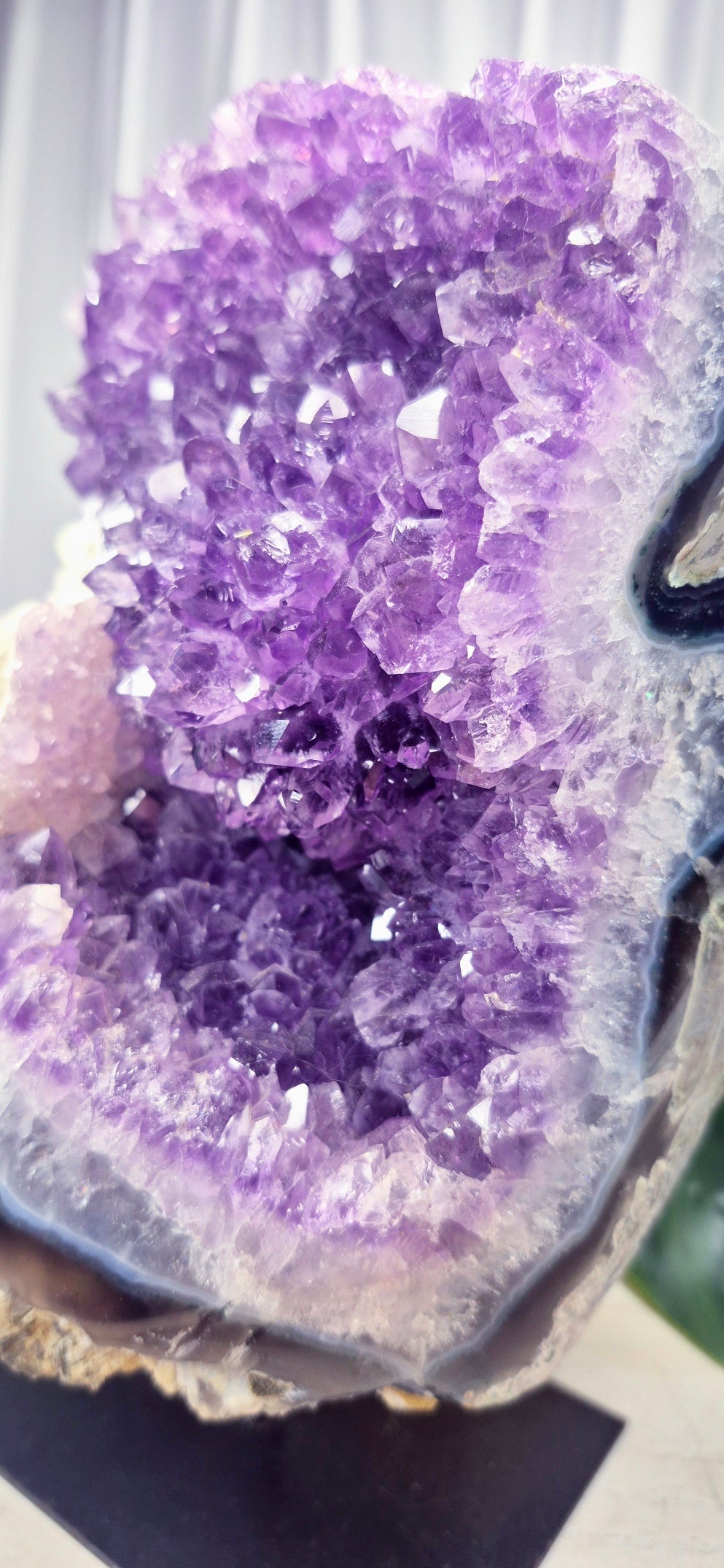 Statement Piece A-Grade Amethyst Cluster on Stand