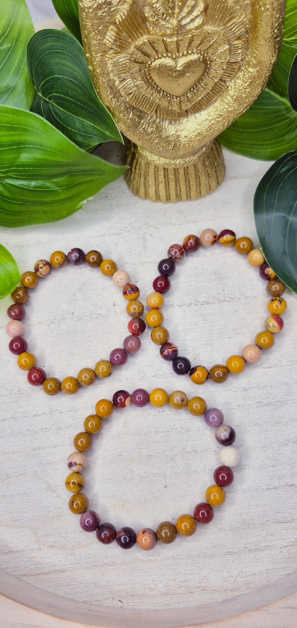 Mookaite Beaded Bracelet