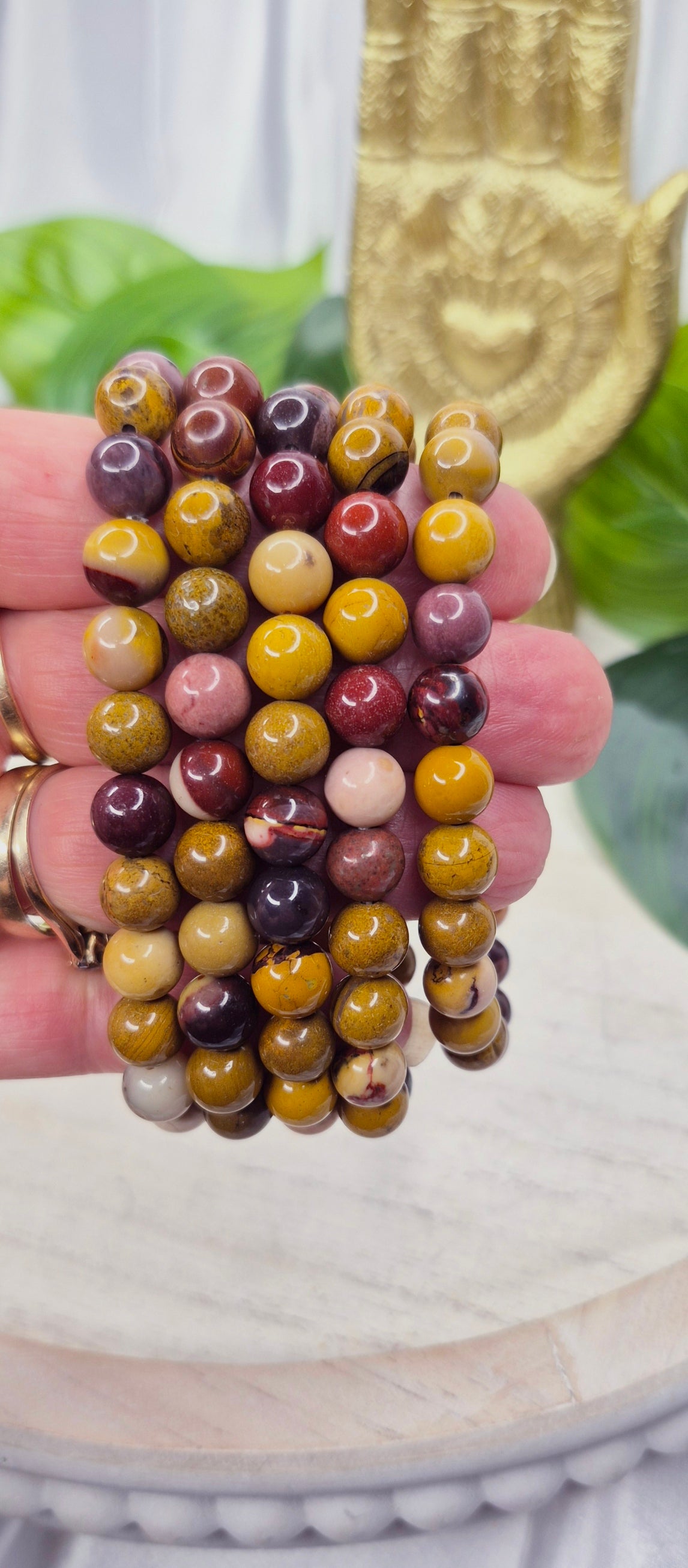 Mookaite Beaded Bracelet