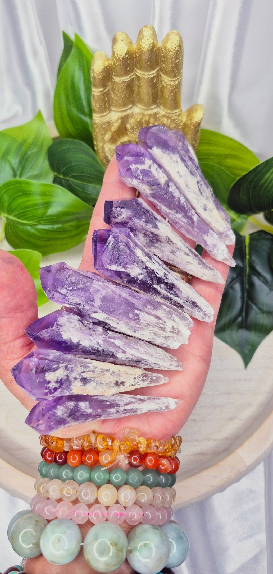 Chevron Amethyst Dragons Tooth