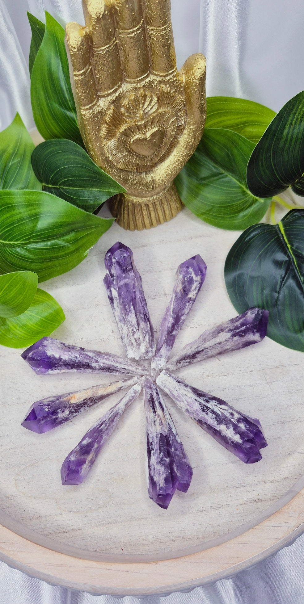 Chevron Amethyst Dragons Tooth