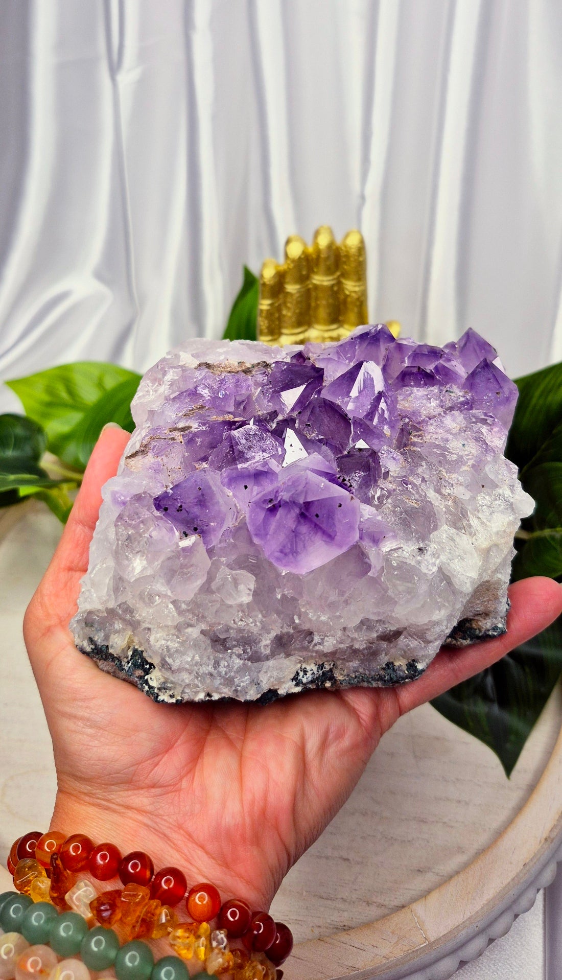 Natural Lavender Amethyst Cluster Specimen