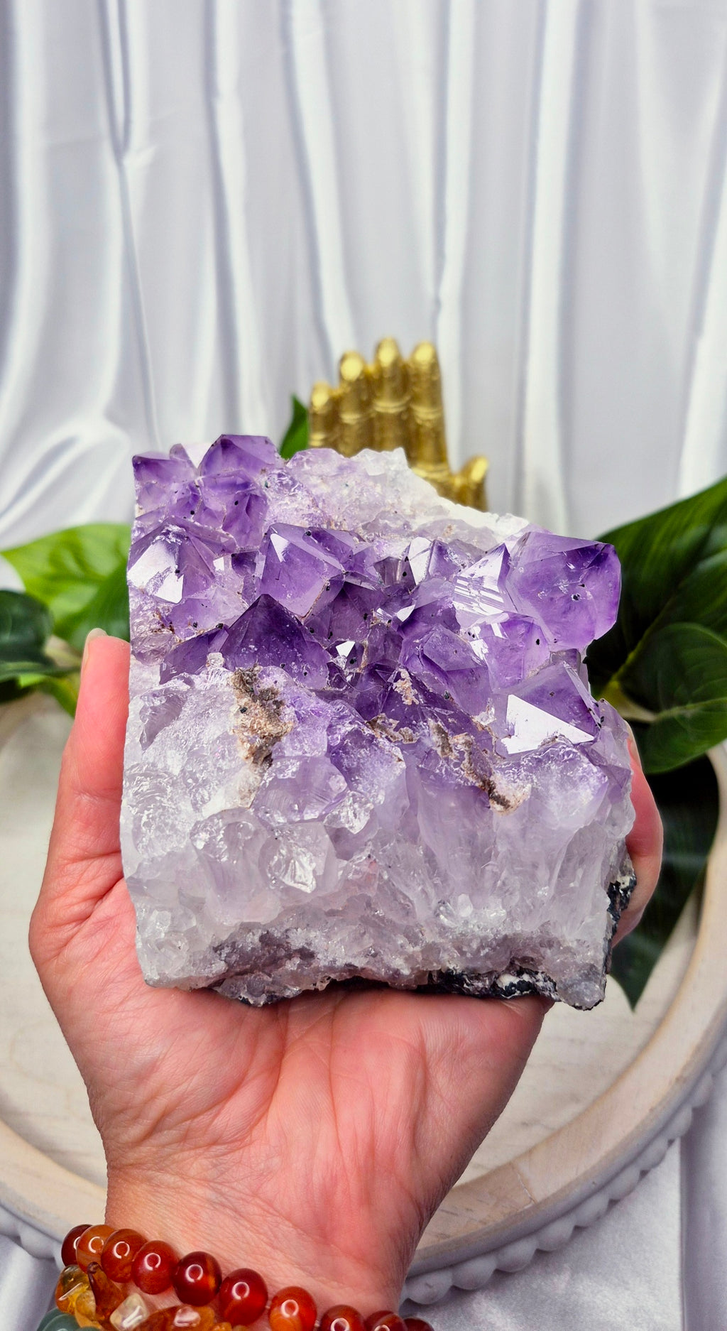 Natural Lavender Amethyst Cluster Specimen