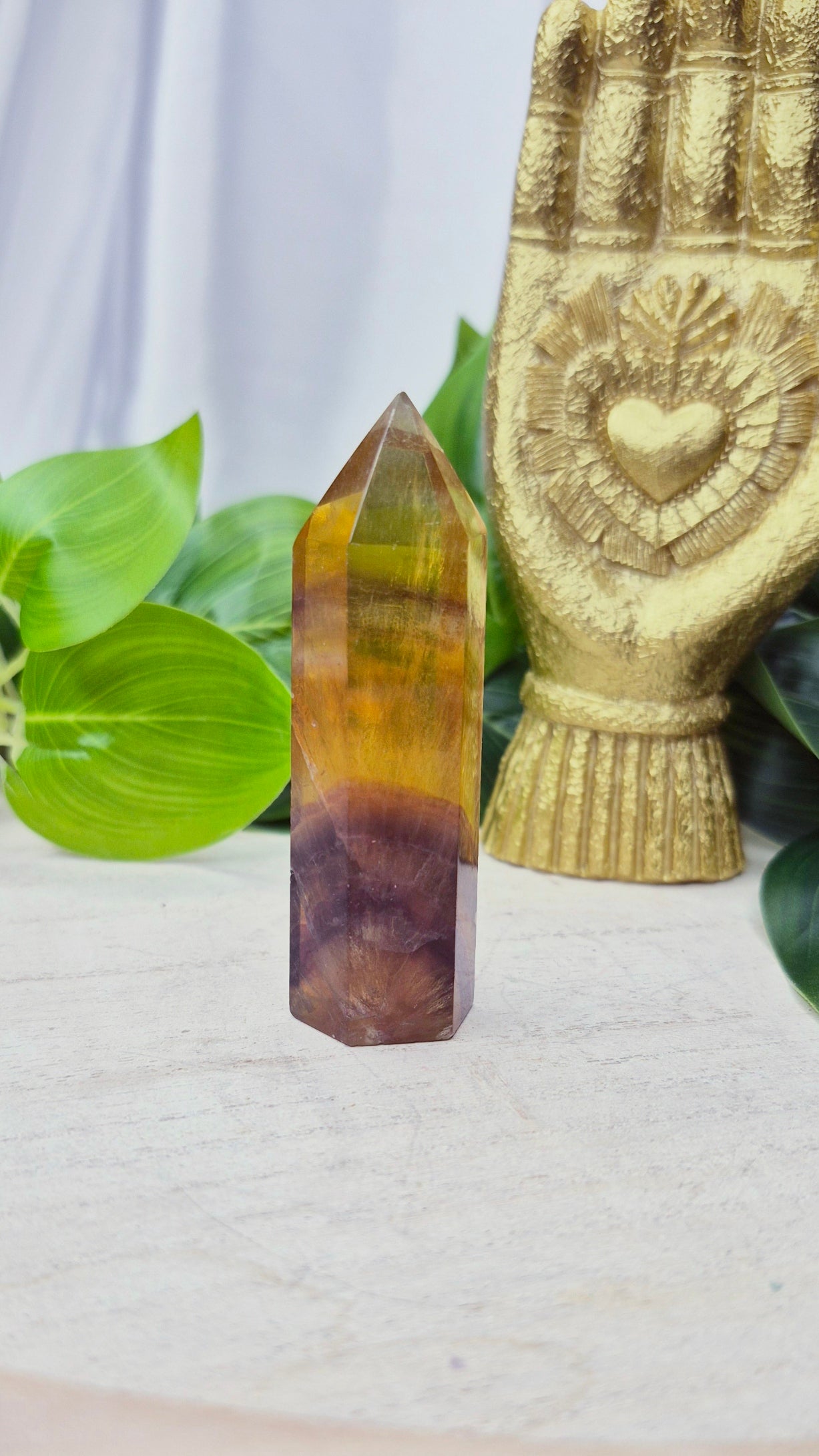 Yellow Fluorite Point