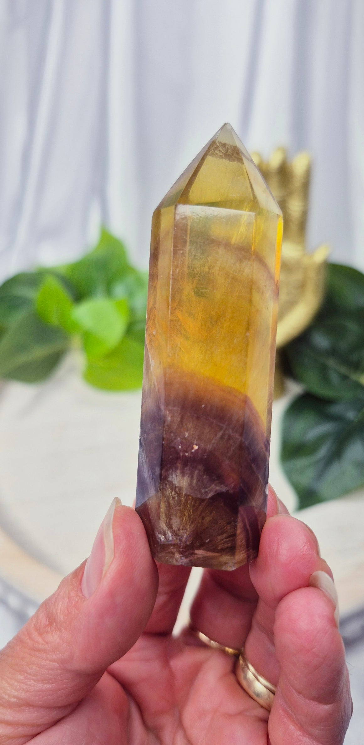 Yellow Fluorite Point