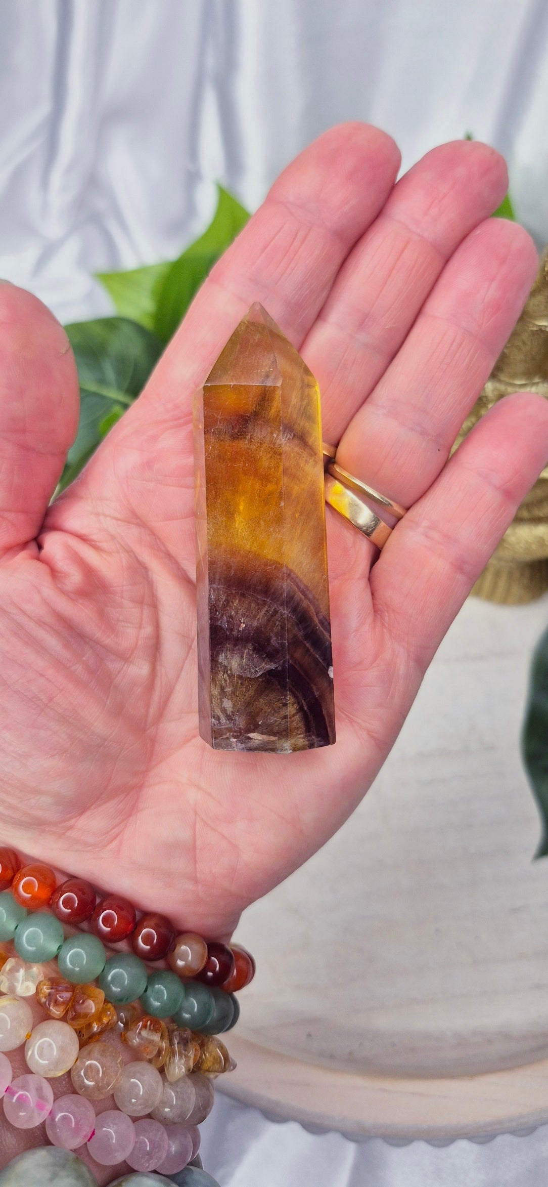 Yellow Fluorite Point