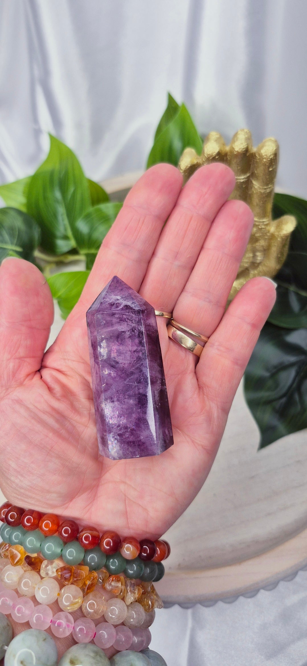 Purple Fluorite Point