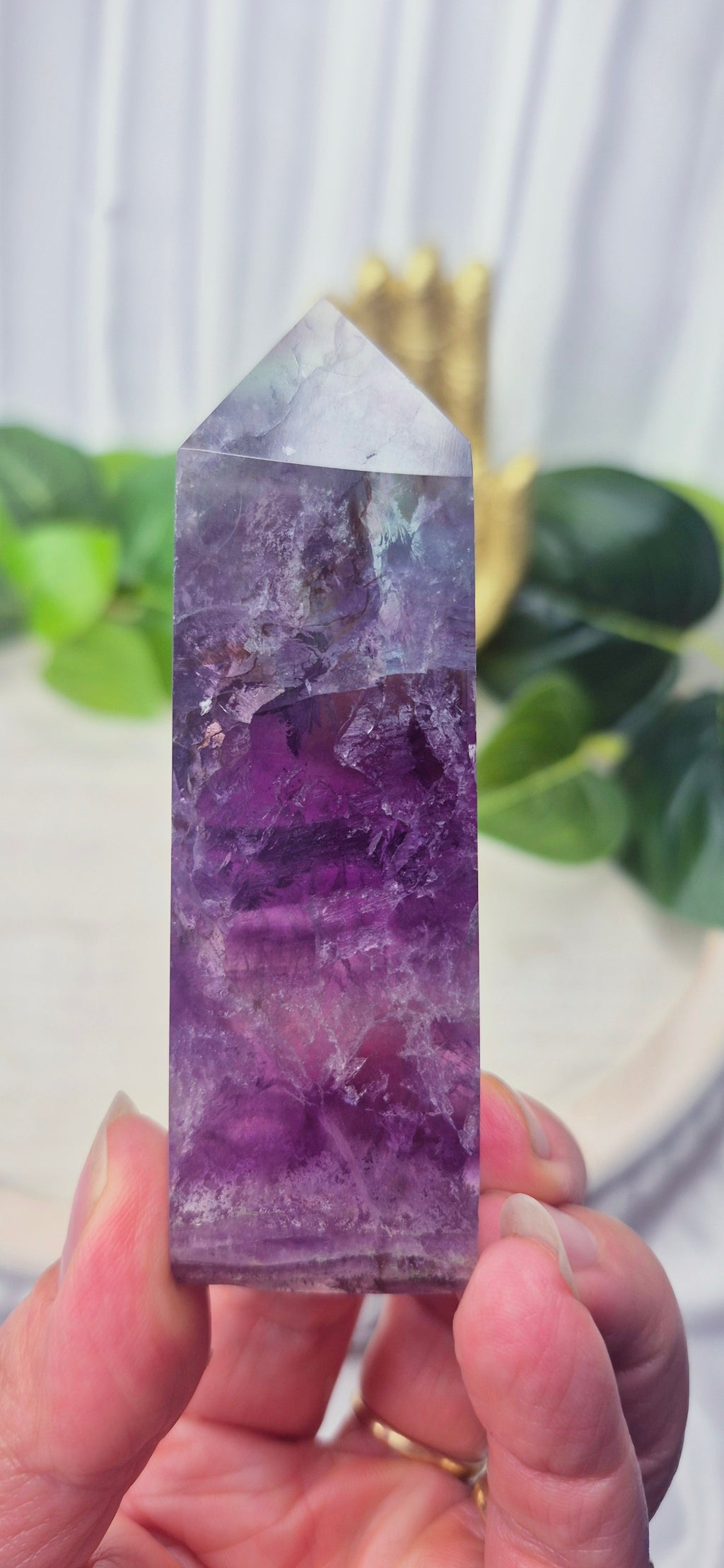 Purple Fluorite Point