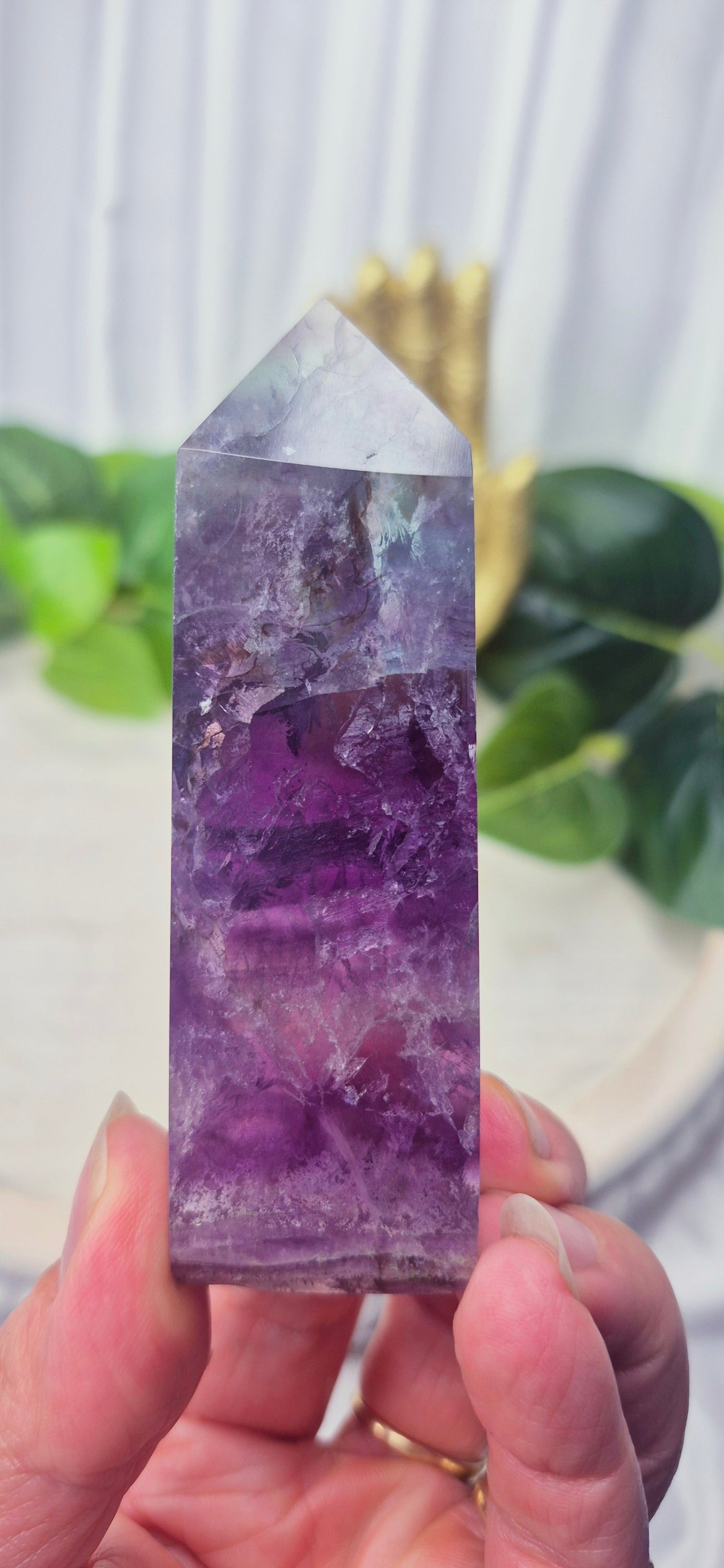 Purple Fluorite Point