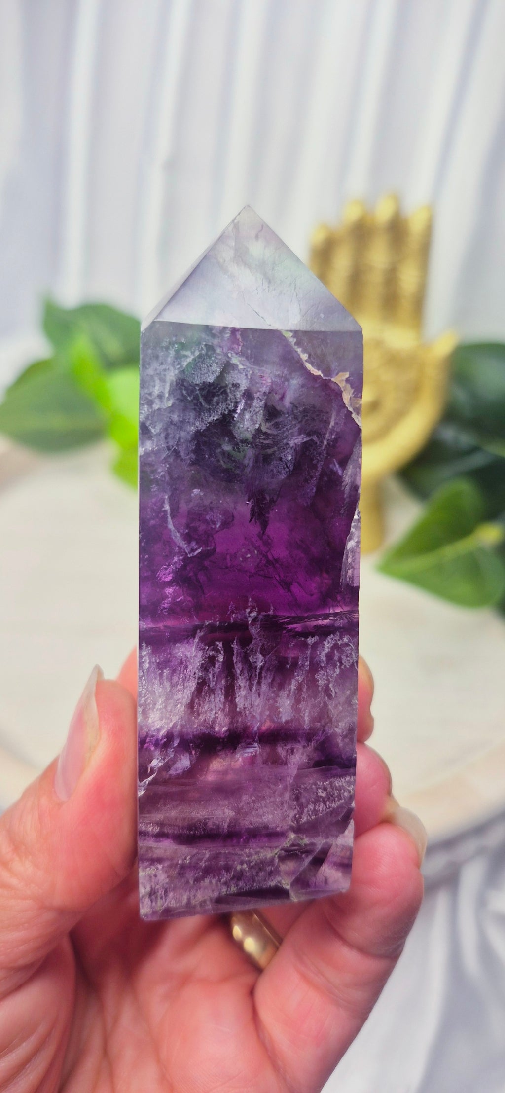Purple Fluorite Point