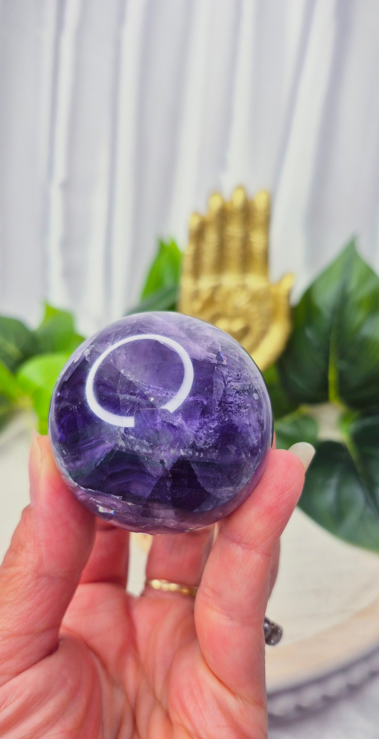 Rainbow Fluorite Polished Sphere #A