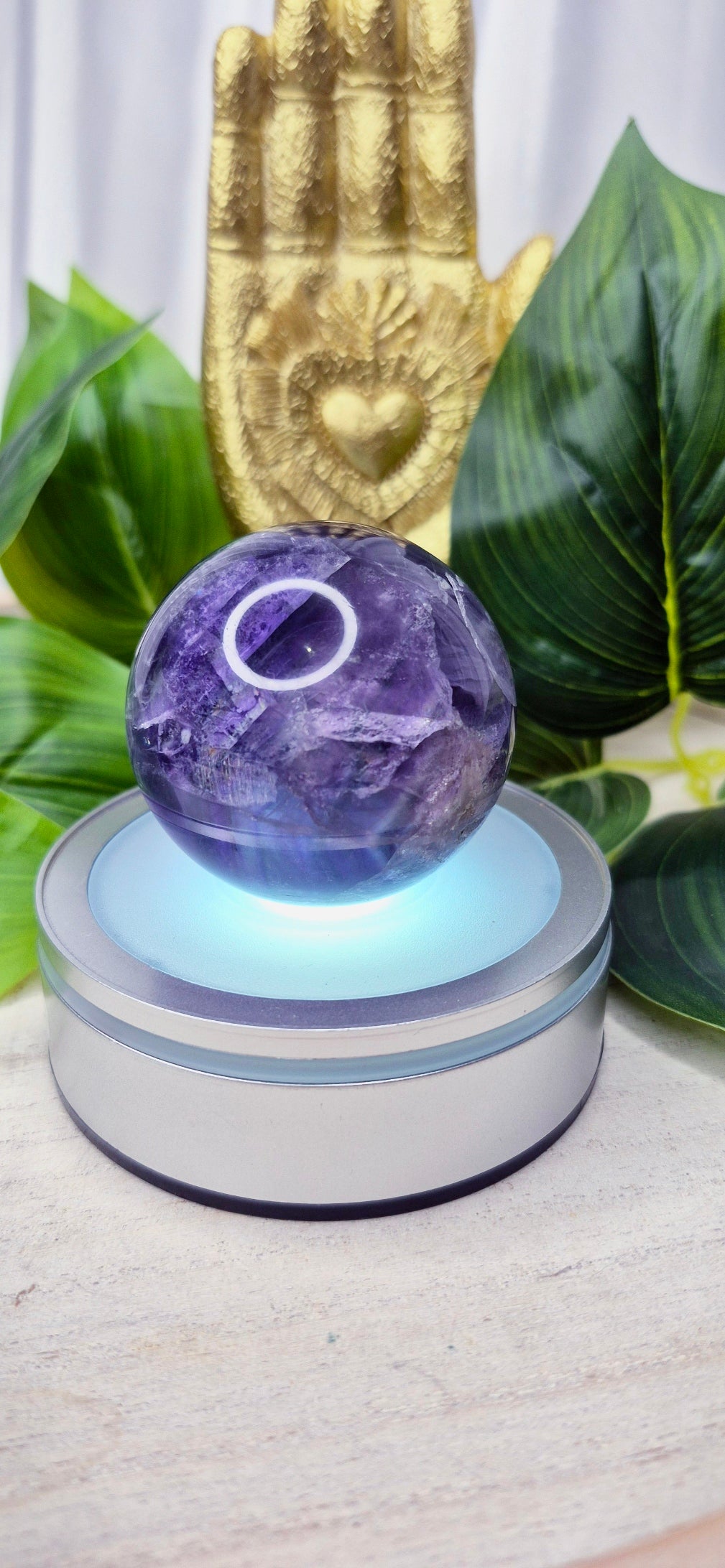 Rainbow Fluorite Polished Sphere #A