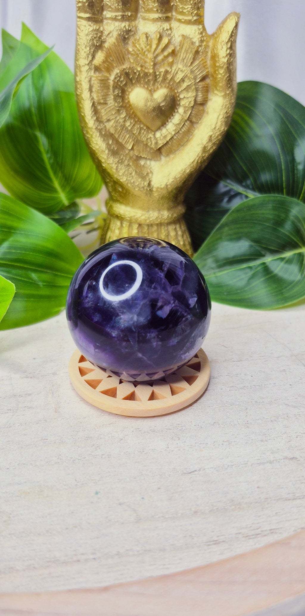Rainbow Fluorite Polished Sphere #E