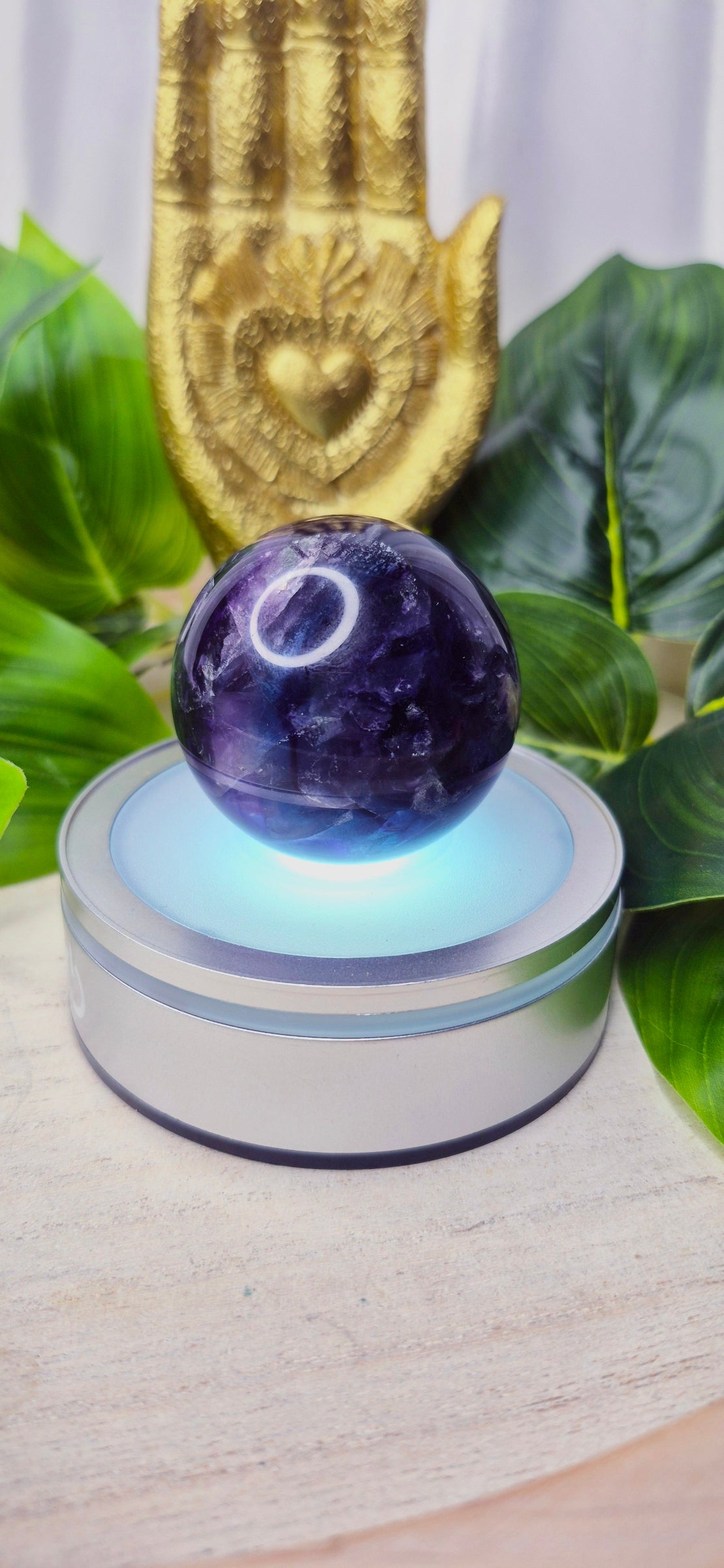 Rainbow Fluorite Polished Sphere #E