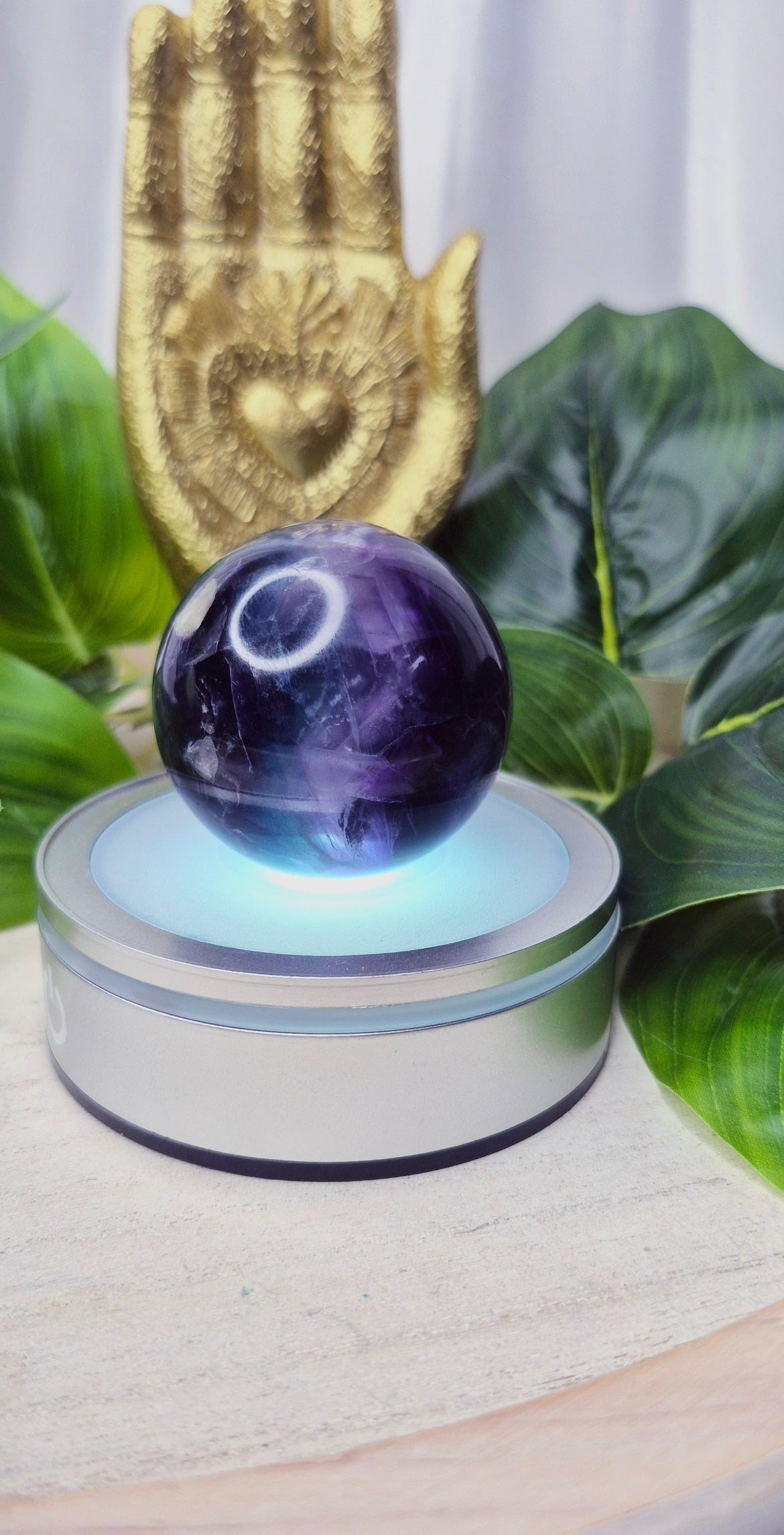 Rainbow Fluorite Polished Sphere #E