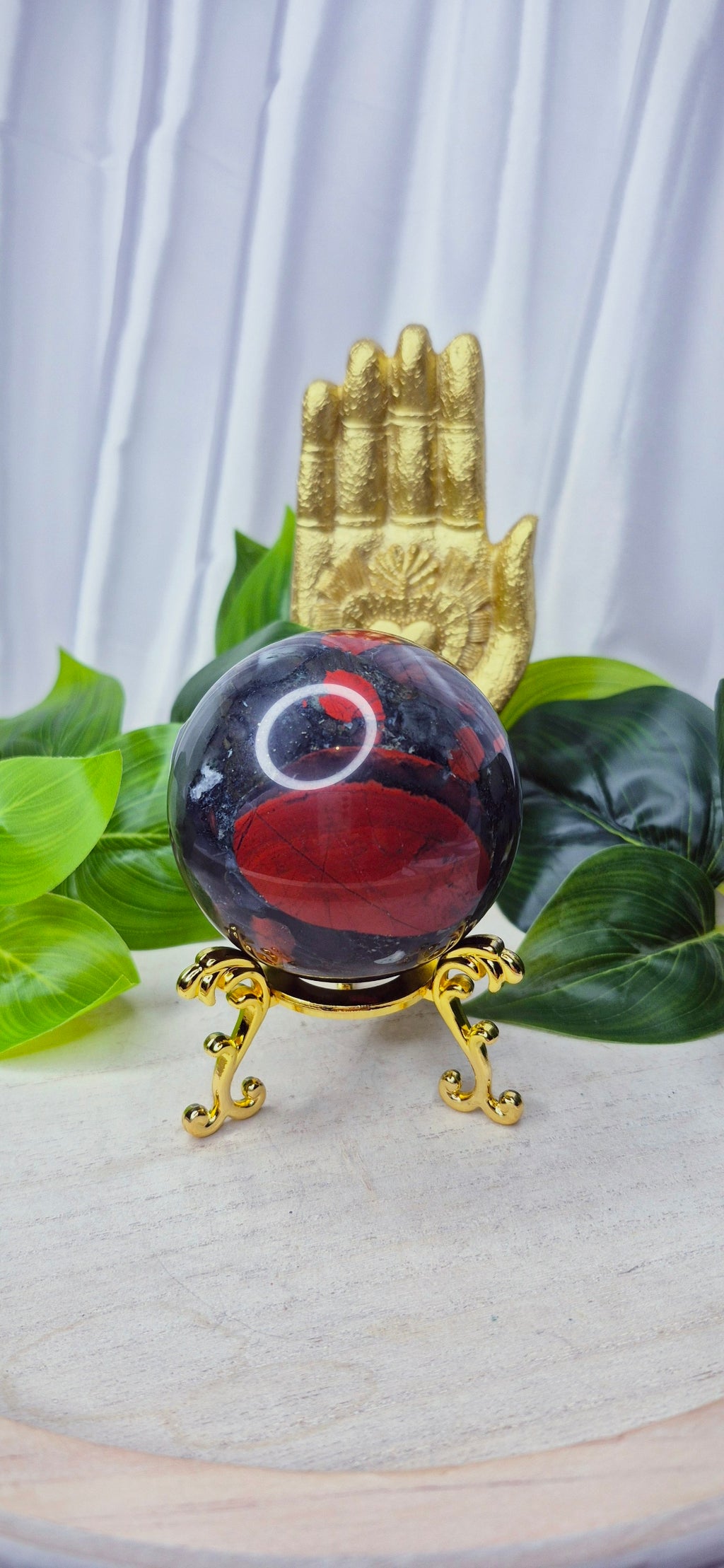 Bloodstone Polished sphere