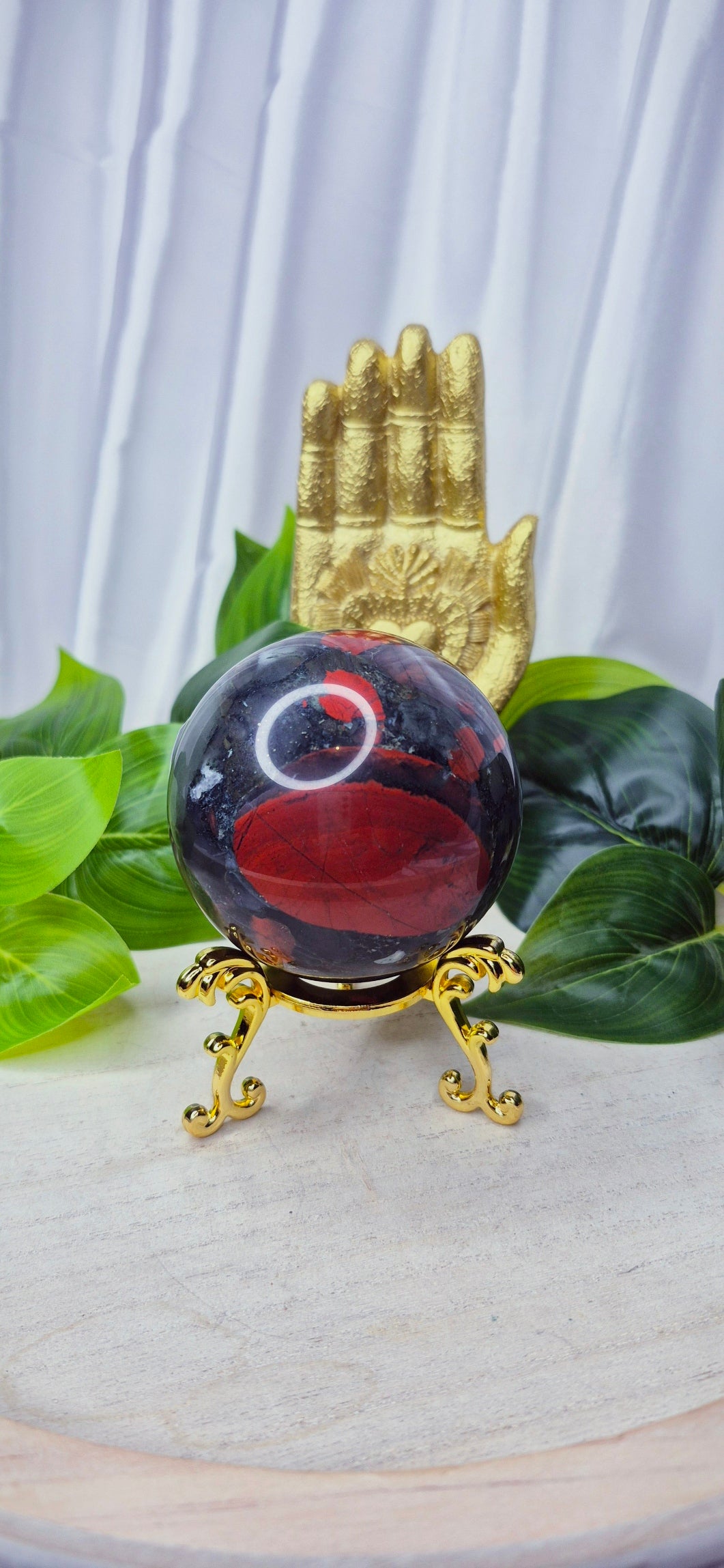 Bloodstone Polished sphere