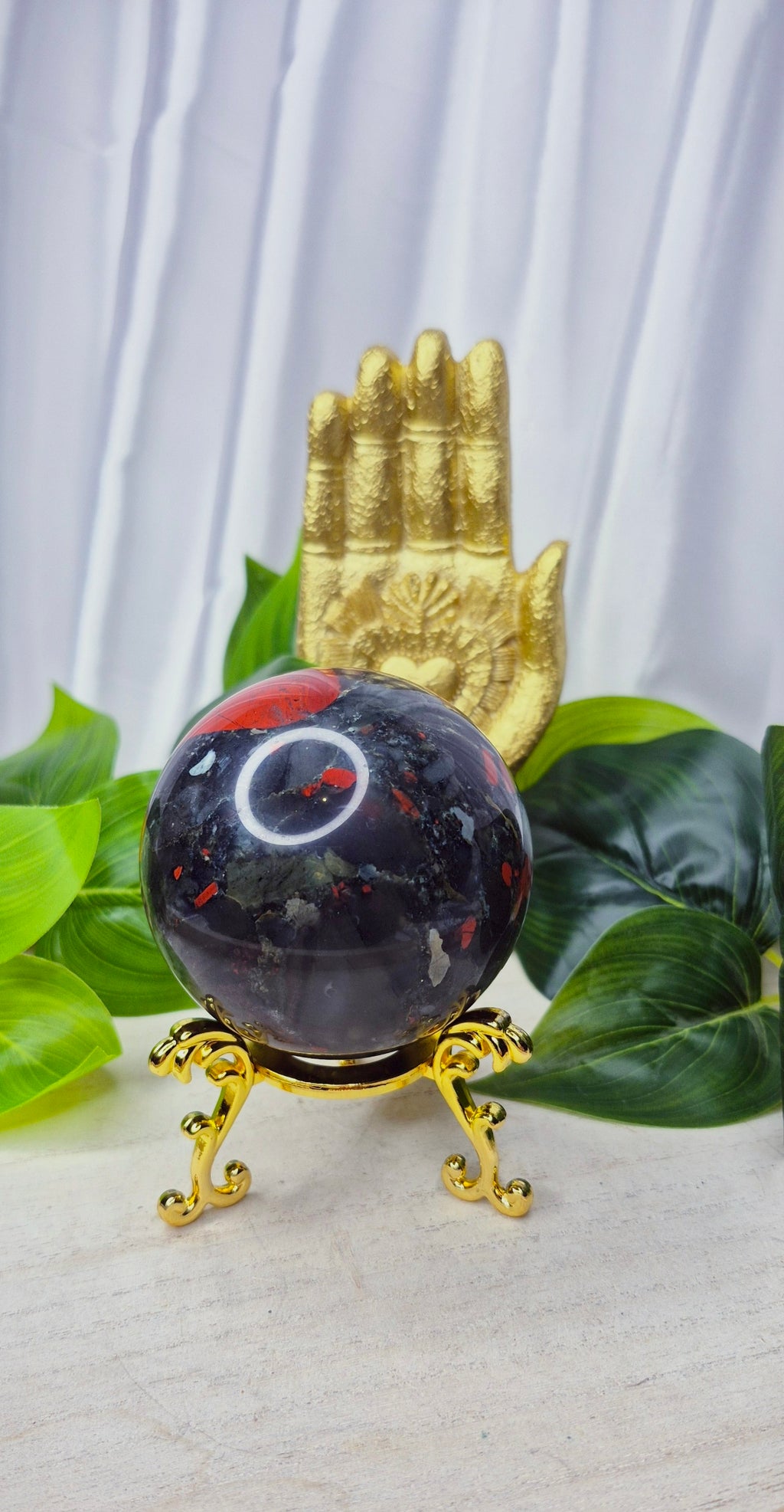 Bloodstone Polished sphere