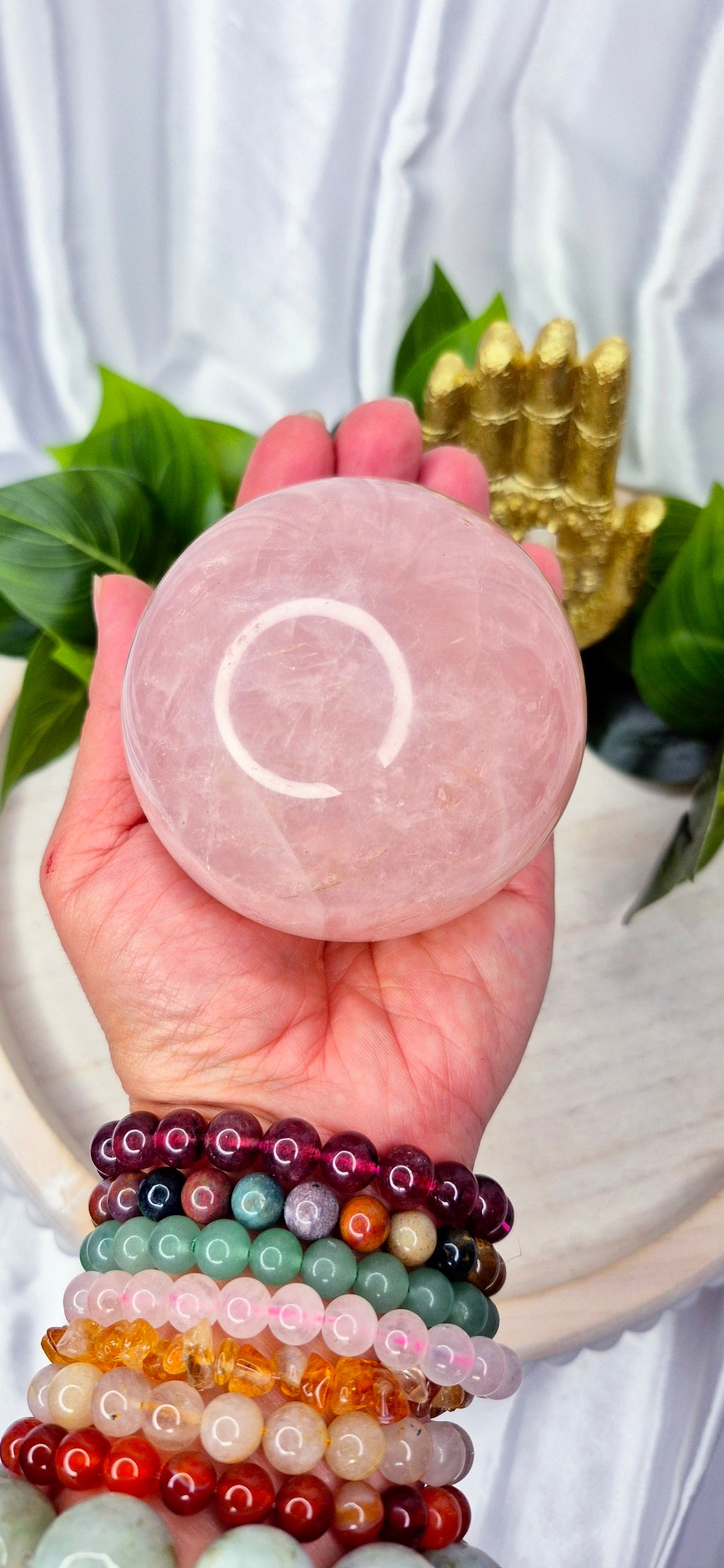 Rose Quartz Sphere B