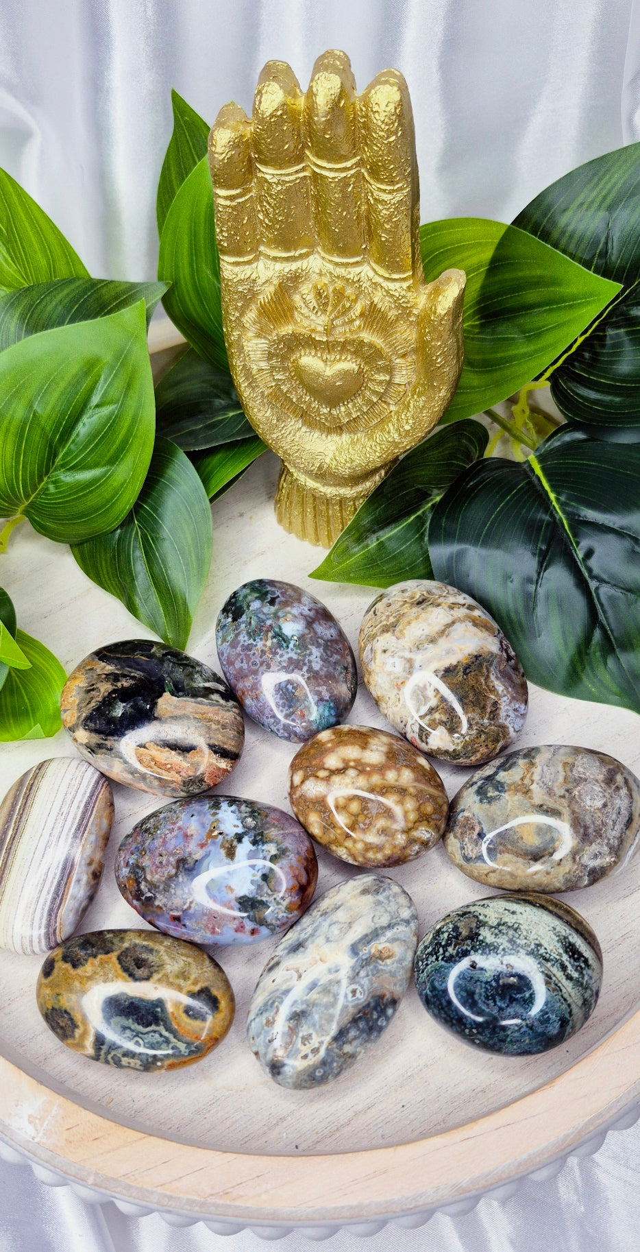 Ocean Jasper Palm Stone