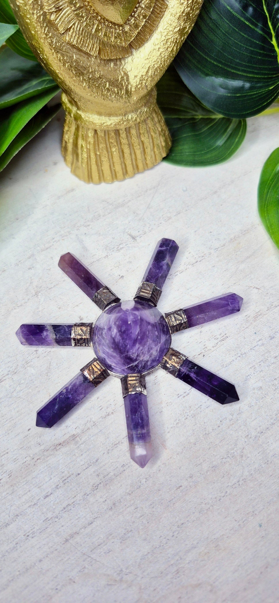 Chevron Amethyst 7 - Point Sacred Pyramid Generator