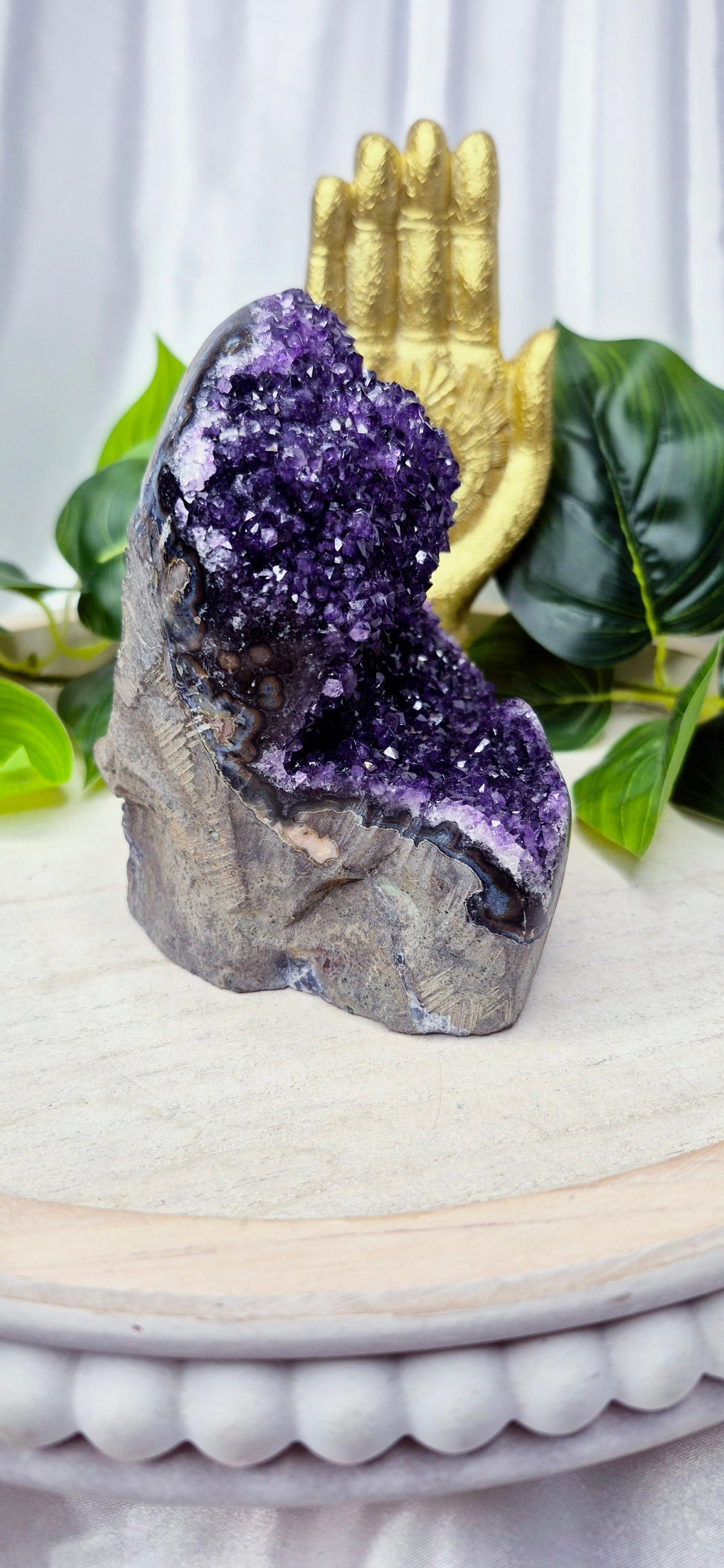 A Grade Amethyst Cut Base Free Form