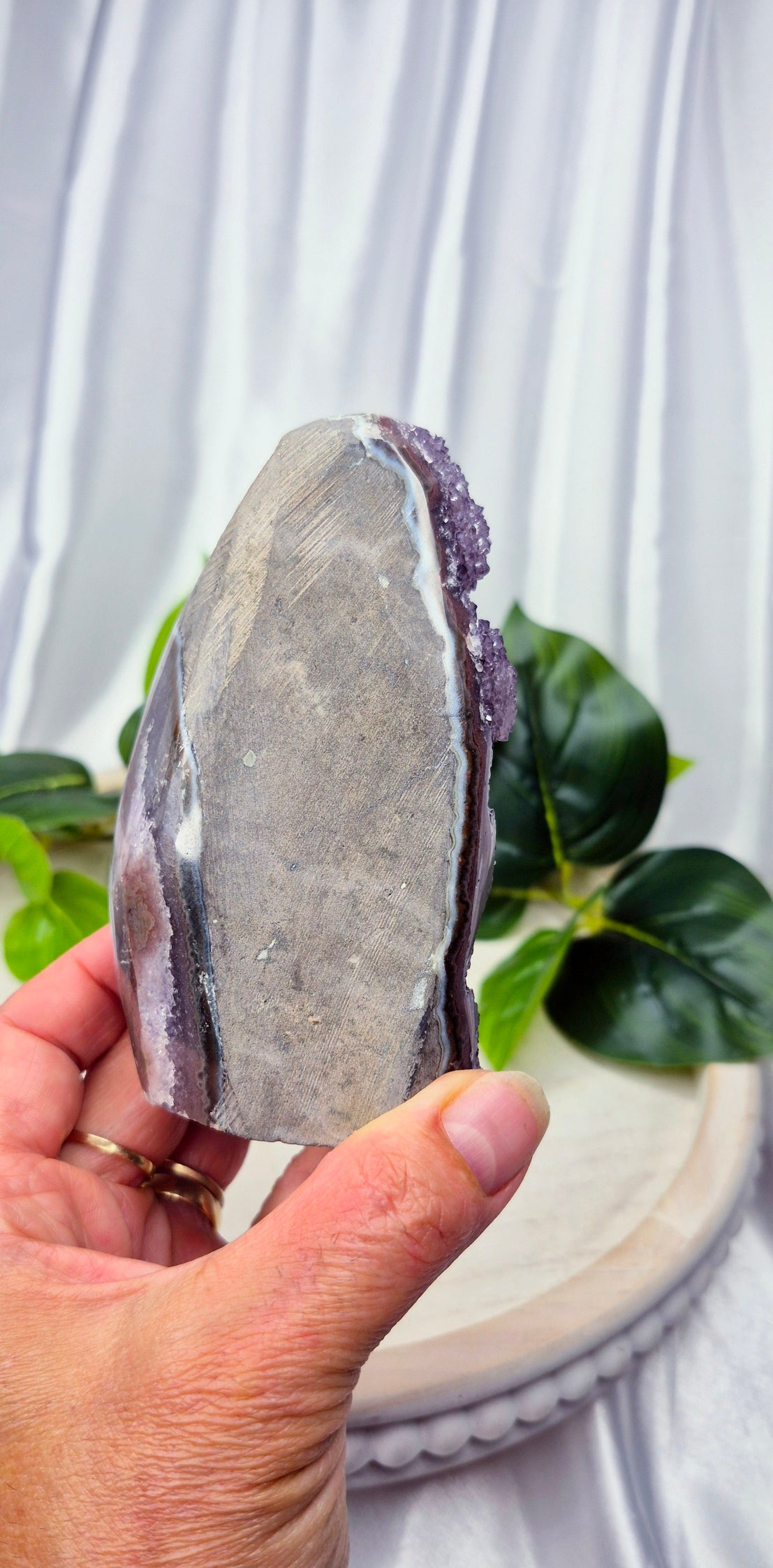 Rainbow Amethyst Cut Base Free Form #A2