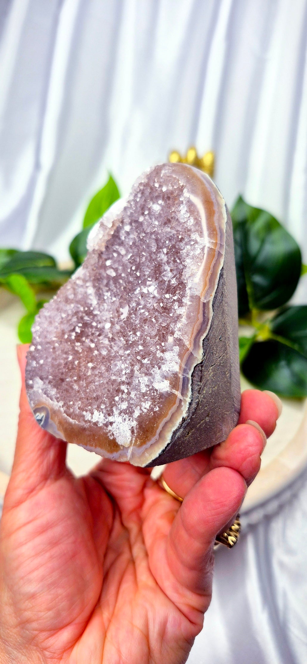 Rainbow Amethyst Cut Base Free Form  #A1