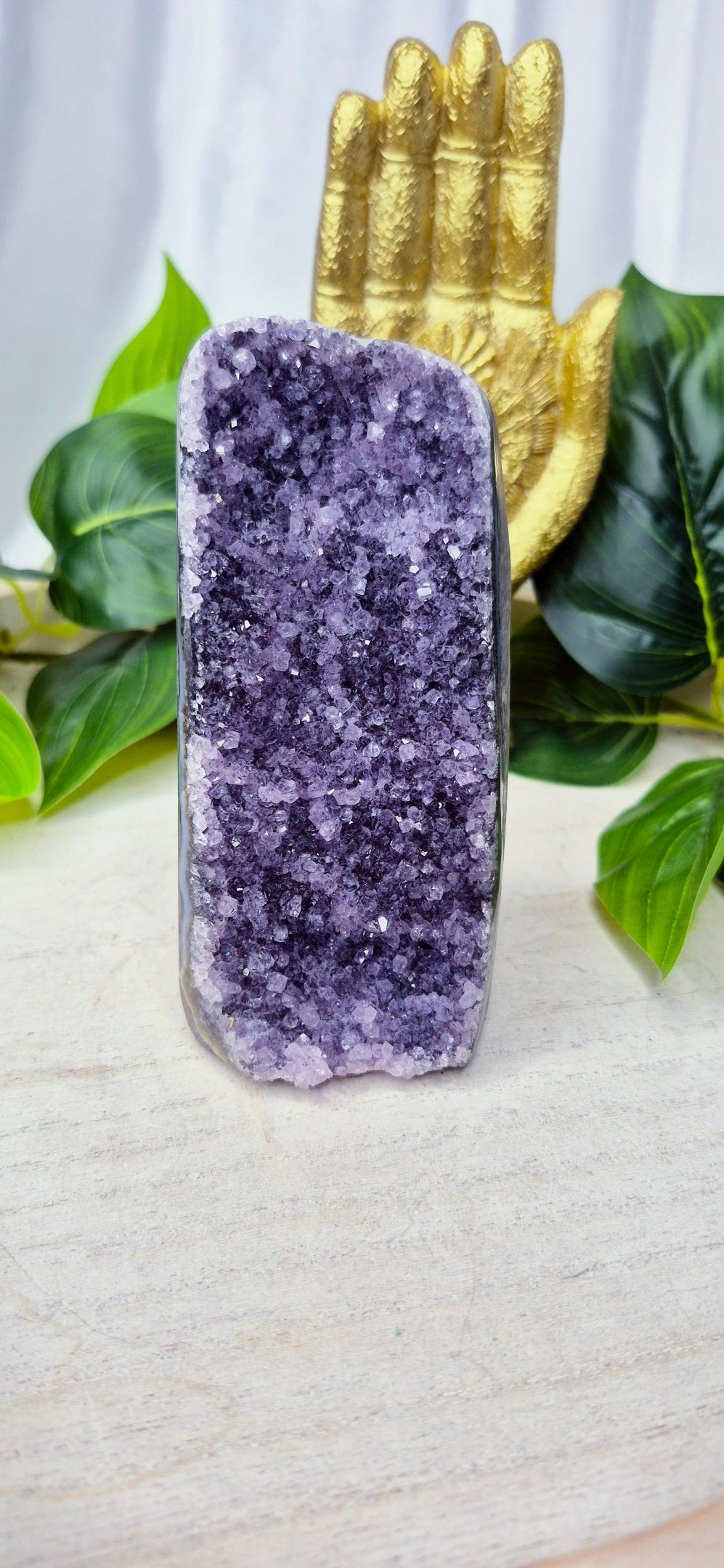 Sugar Druzy Amethyst Cut Base Free form