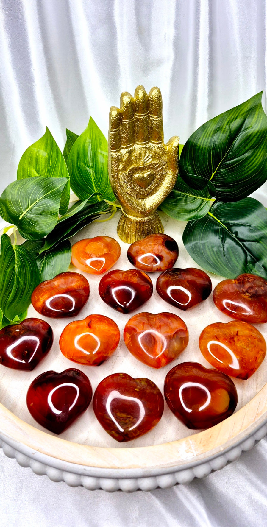 Carnelian Polished Heart Carving