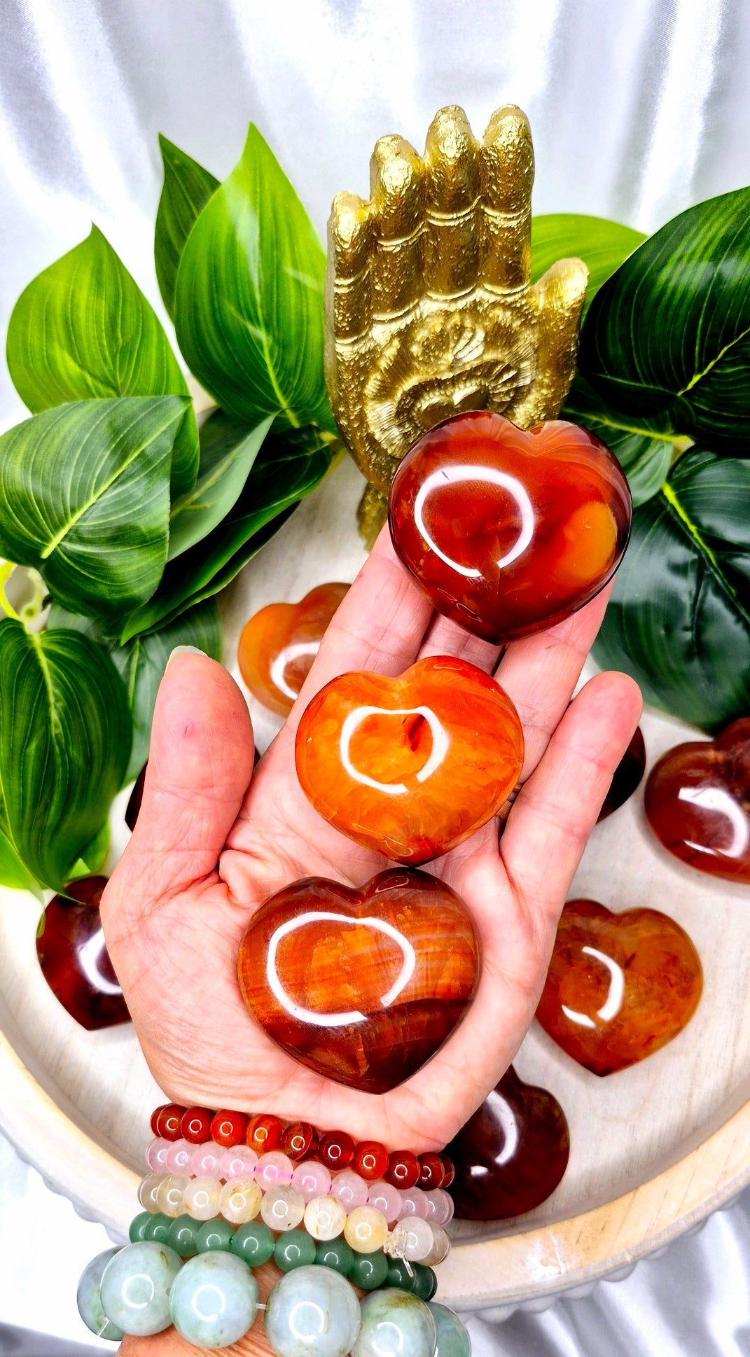 Carnelian Polished Heart Carving
