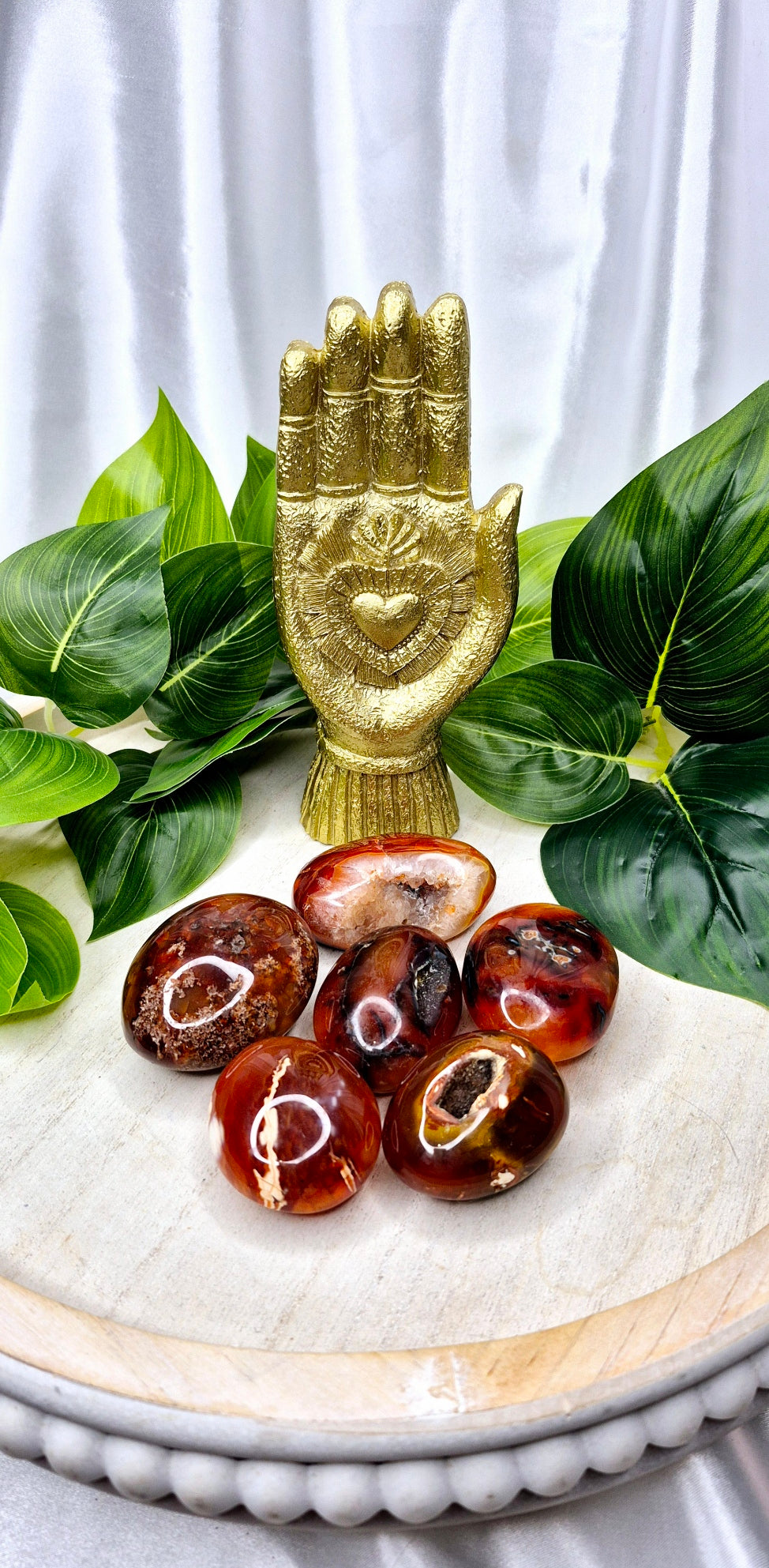 Carnelian Palm Stones