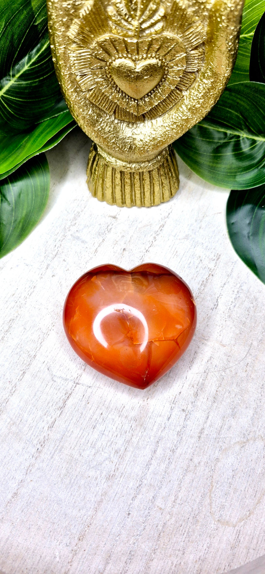 Carnelian Heart Carving