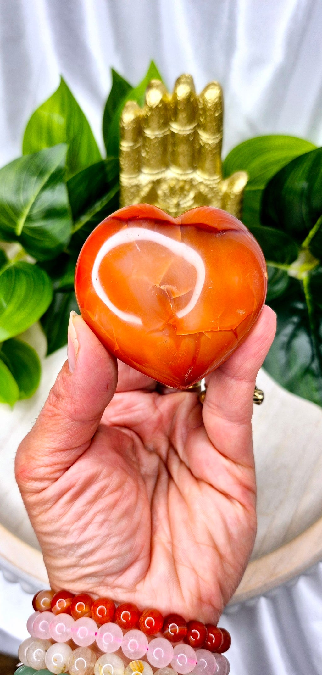 Carnelian Heart Carving
