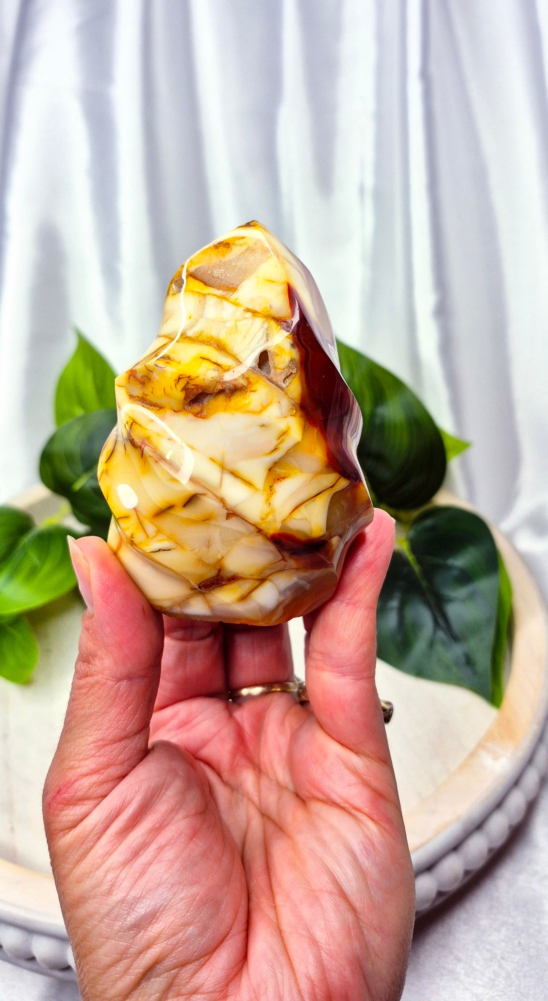 Carnelian Flame Carving