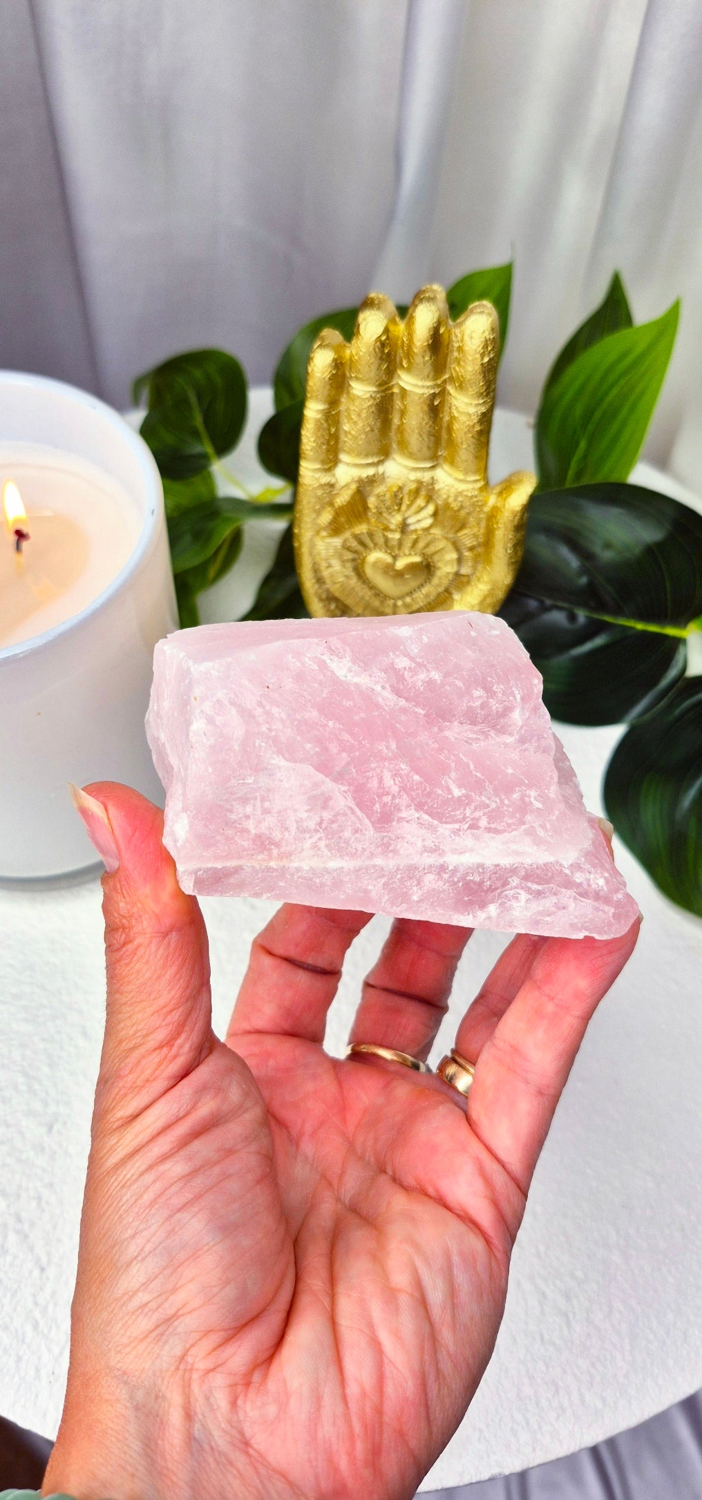 Natural Raw Rose Quartz Specimen #B