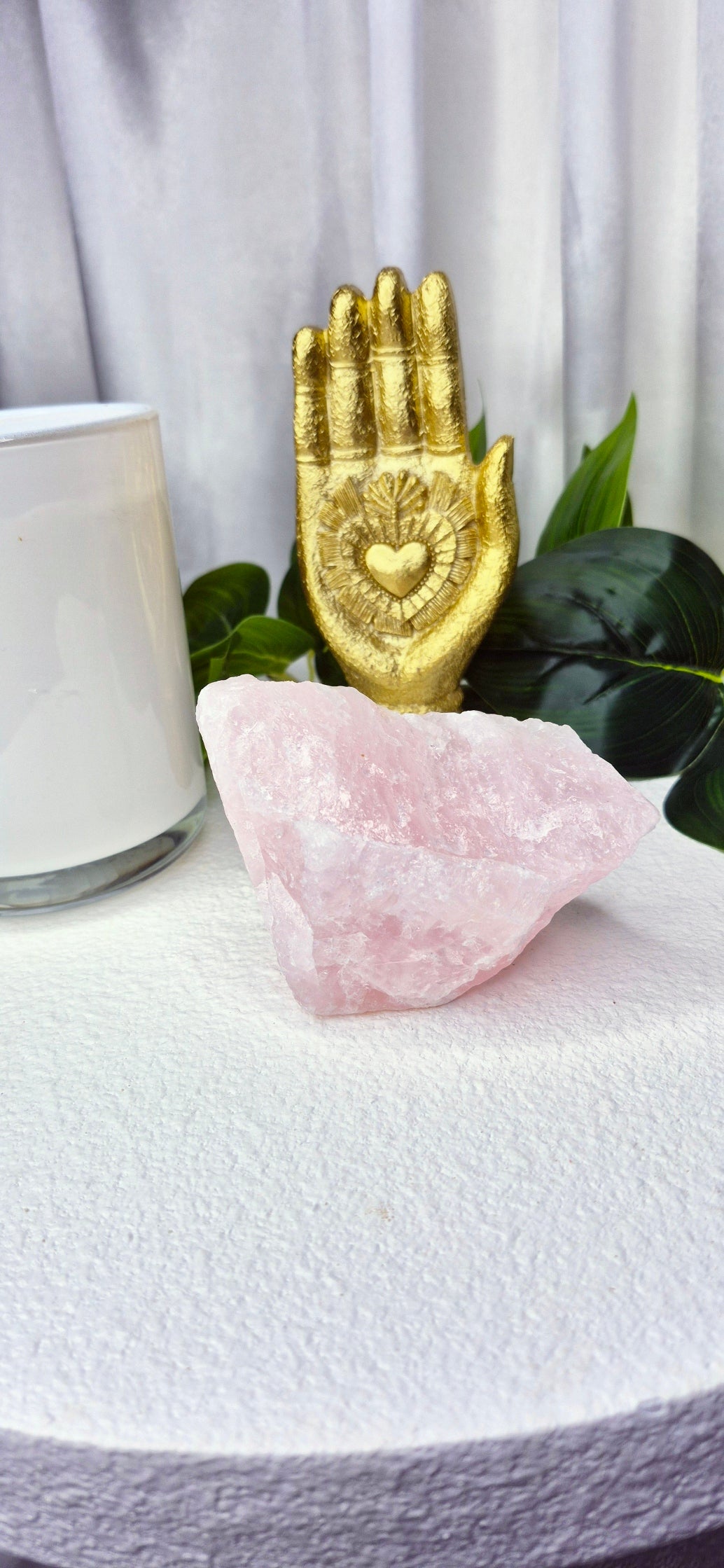 Natural Raw Rose Quartz Specimen #A