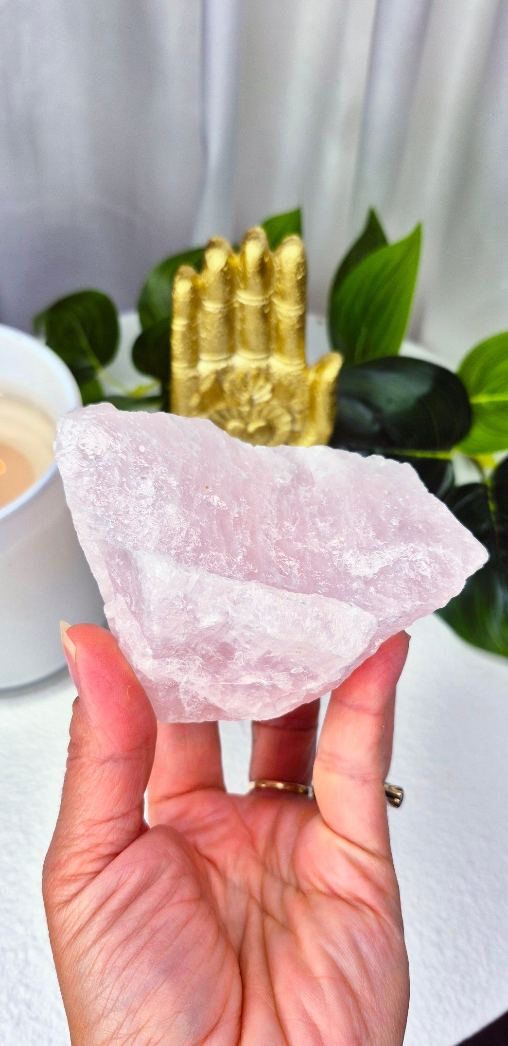 Natural Raw Rose Quartz Specimen #A