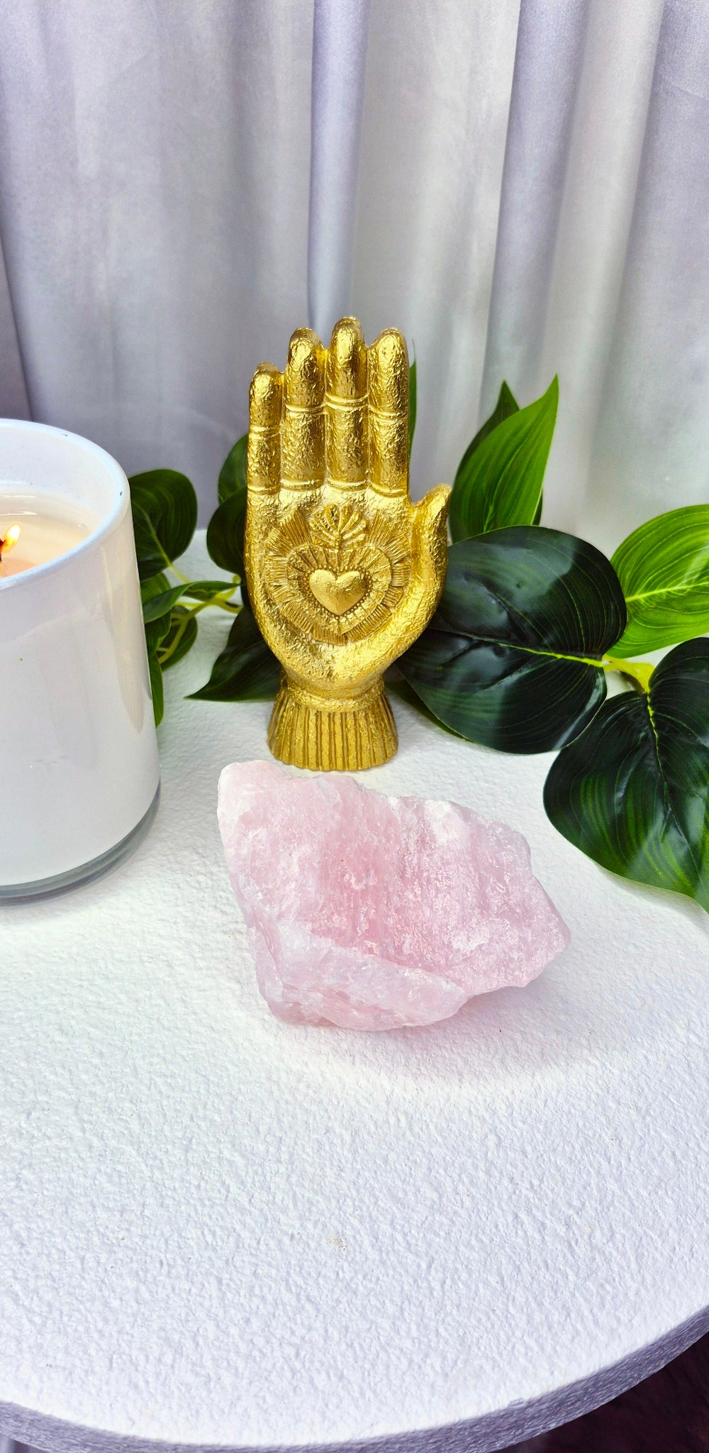 Natural Raw Rose Quartz Specimen #A