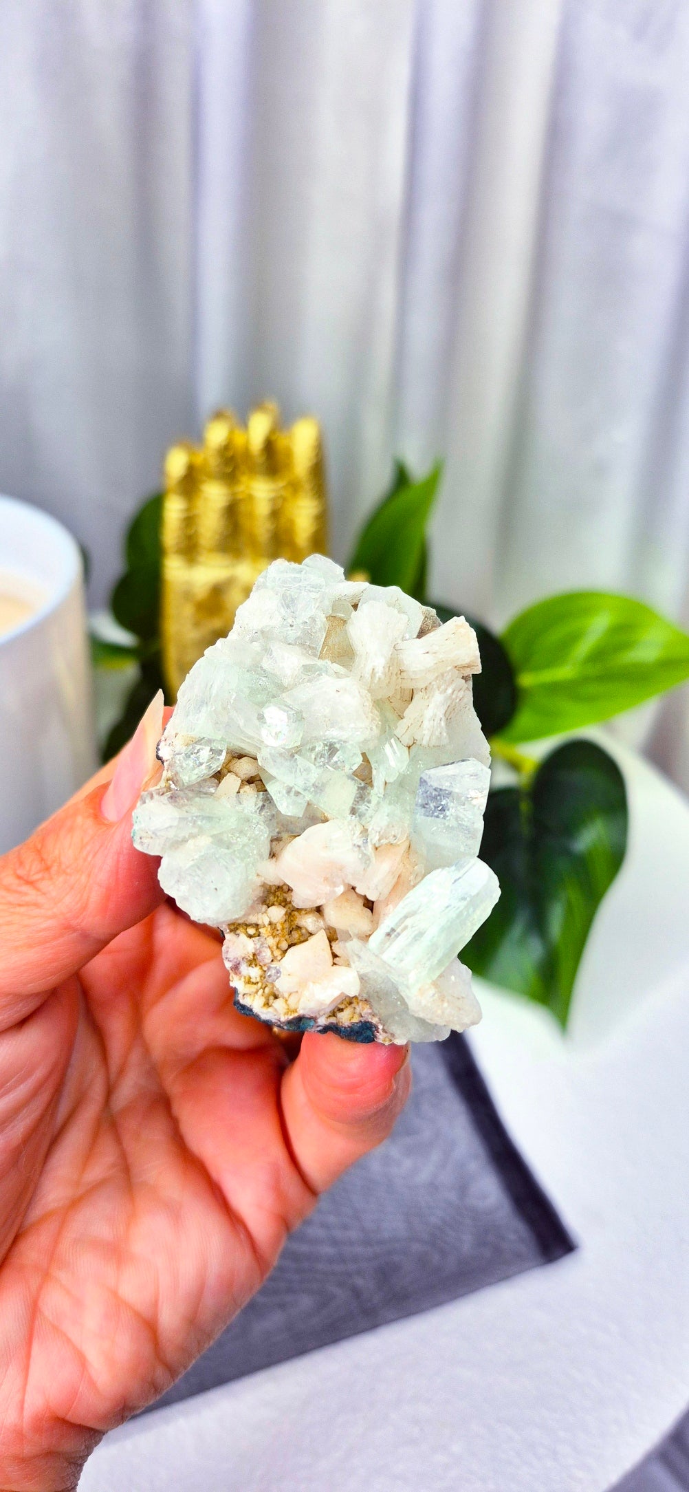 Apophyllite with Stilbite Cluster Specimen #B