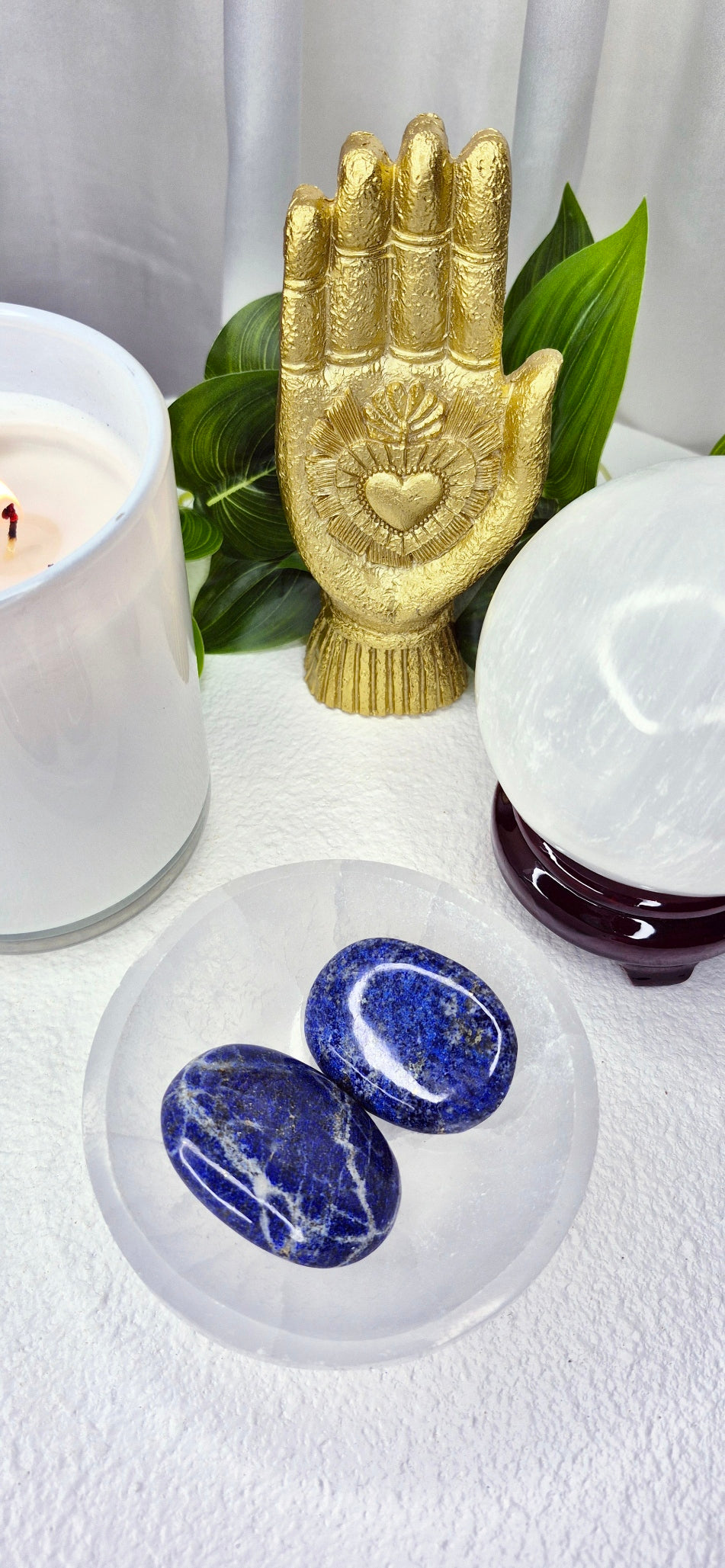 Lapis Lazuli Flat Palm Stones