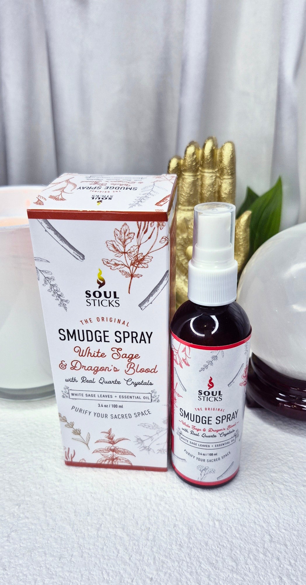 Soul sticks White Sage and Dragons Blood smudge Spray