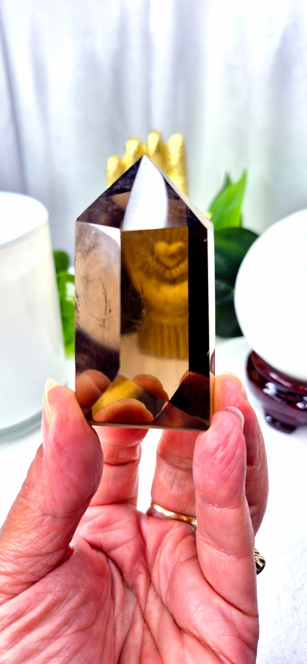 Smoky Quartz Polished Point A-Grade