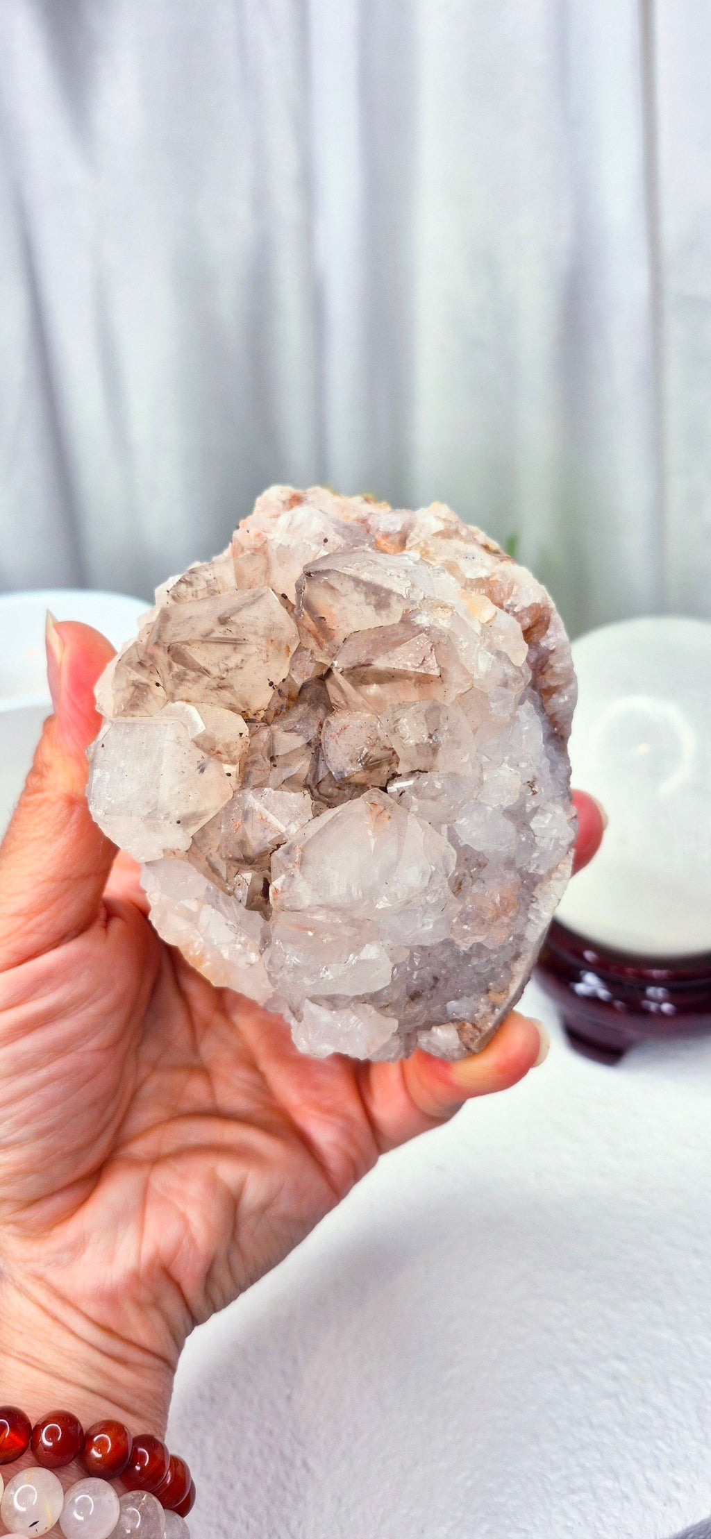 Natural Smoky Quartz Cluster Specimen
